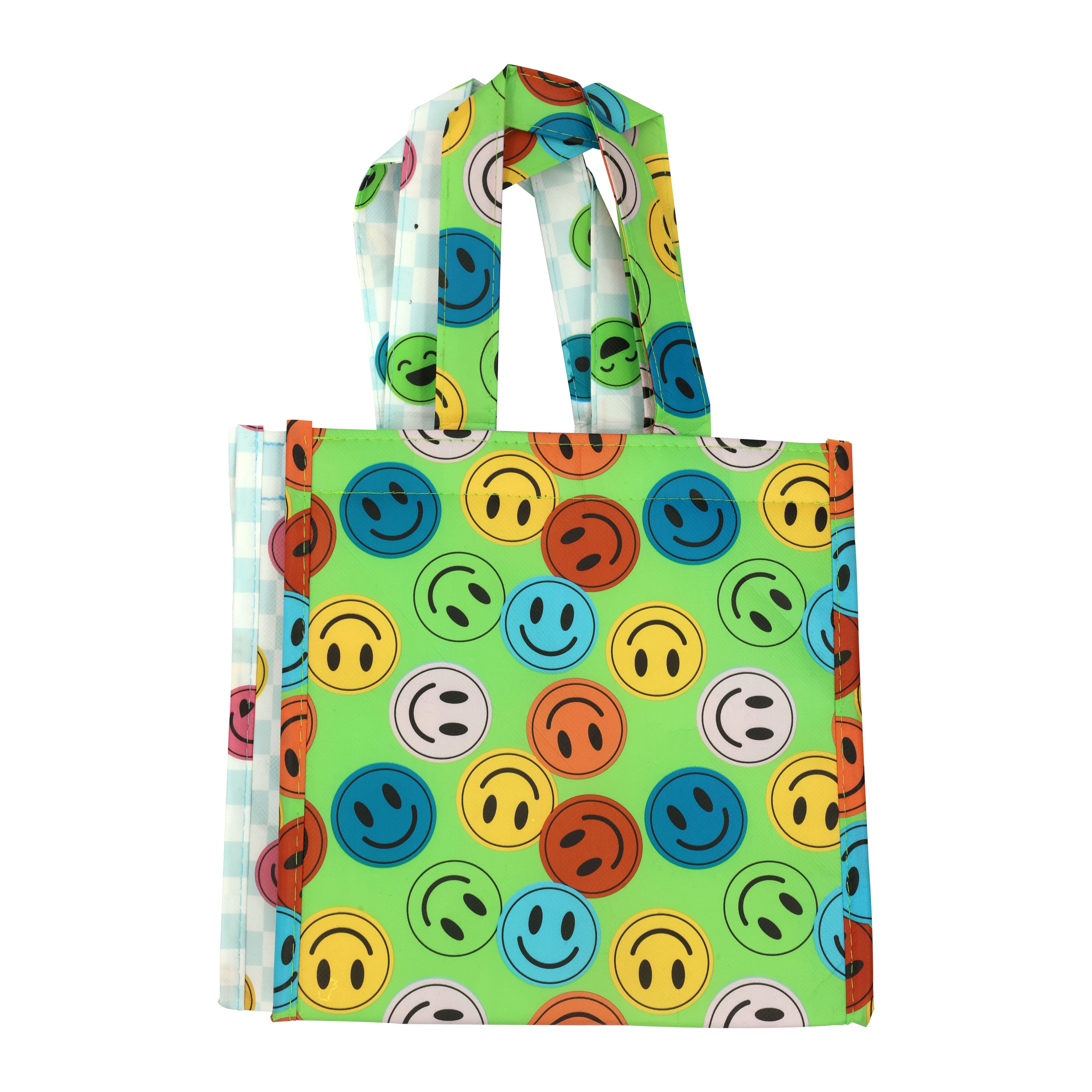 Lunch Time! Multicolor Emoji &#x26; Smiles Lunch Totes, 2ct. by BTC&#x2122;