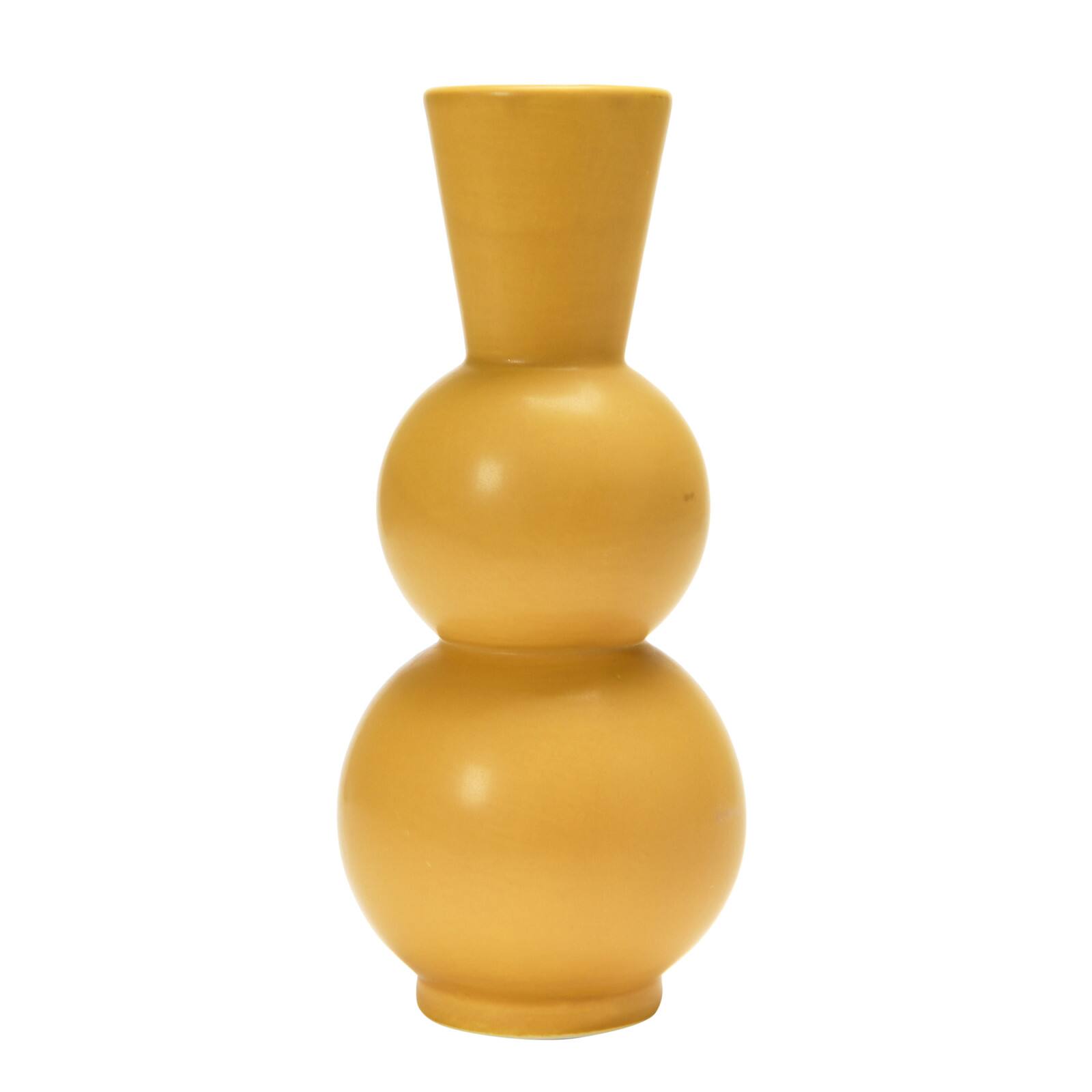Hello Honey® 9" Yellow Spheres Stoneware Vase