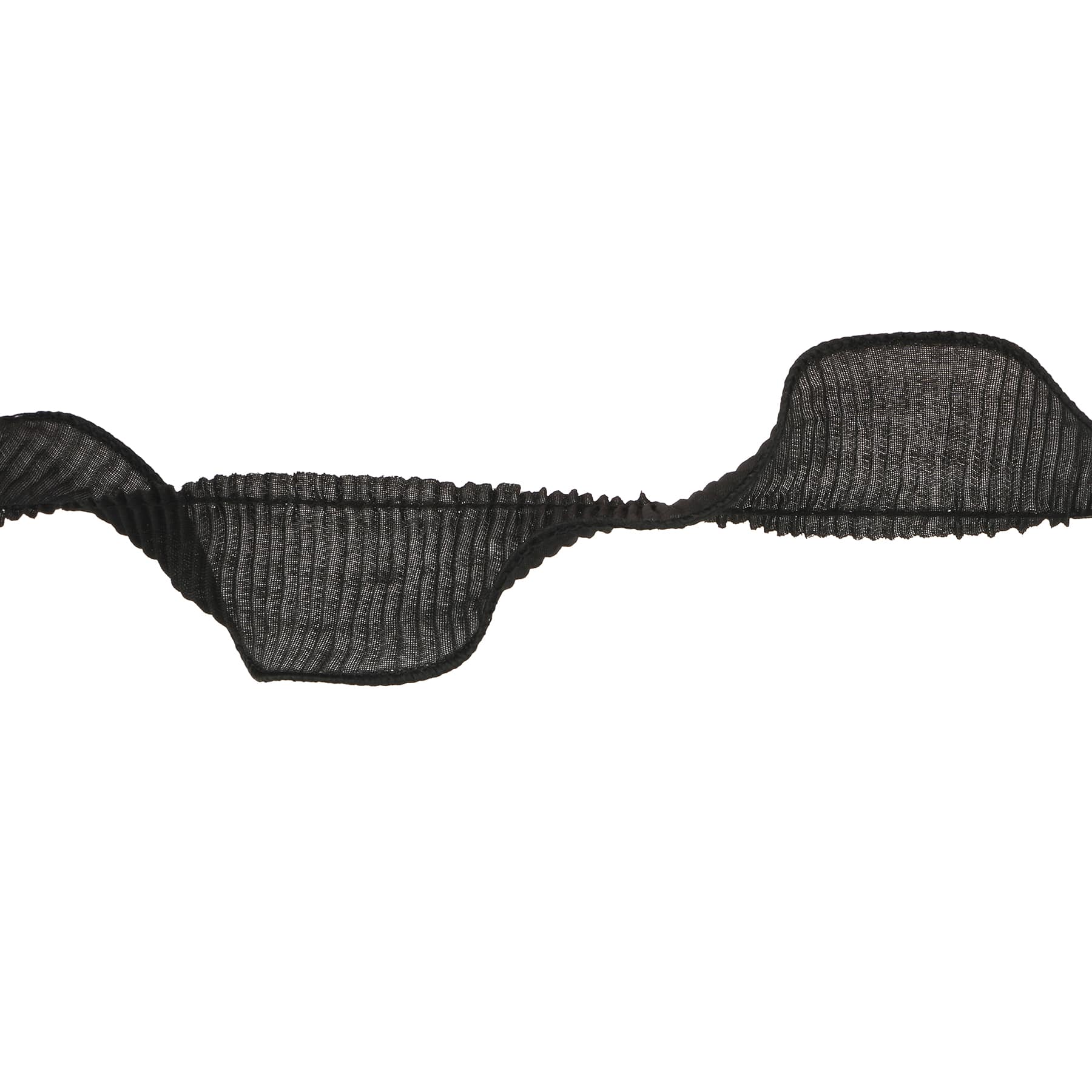 1.5&#x22; Black Pleated Trim by Celebrate It&#xAE;