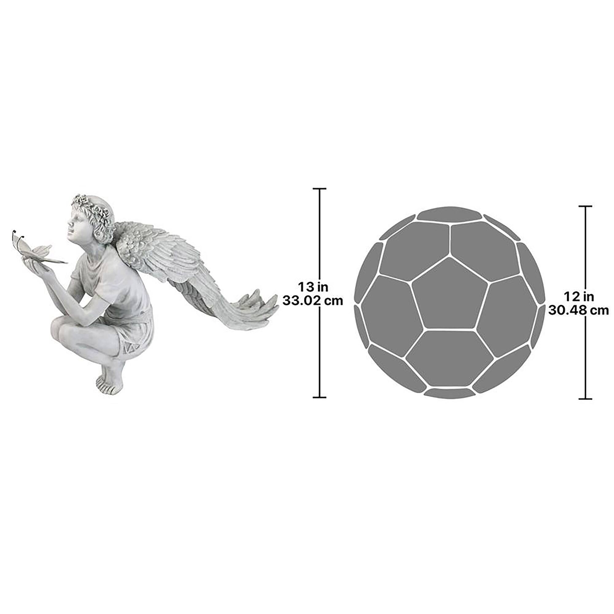 Design Toscano® 22" Glory of the Garden Angel Statue by Artist Evelyn Myers Hartley