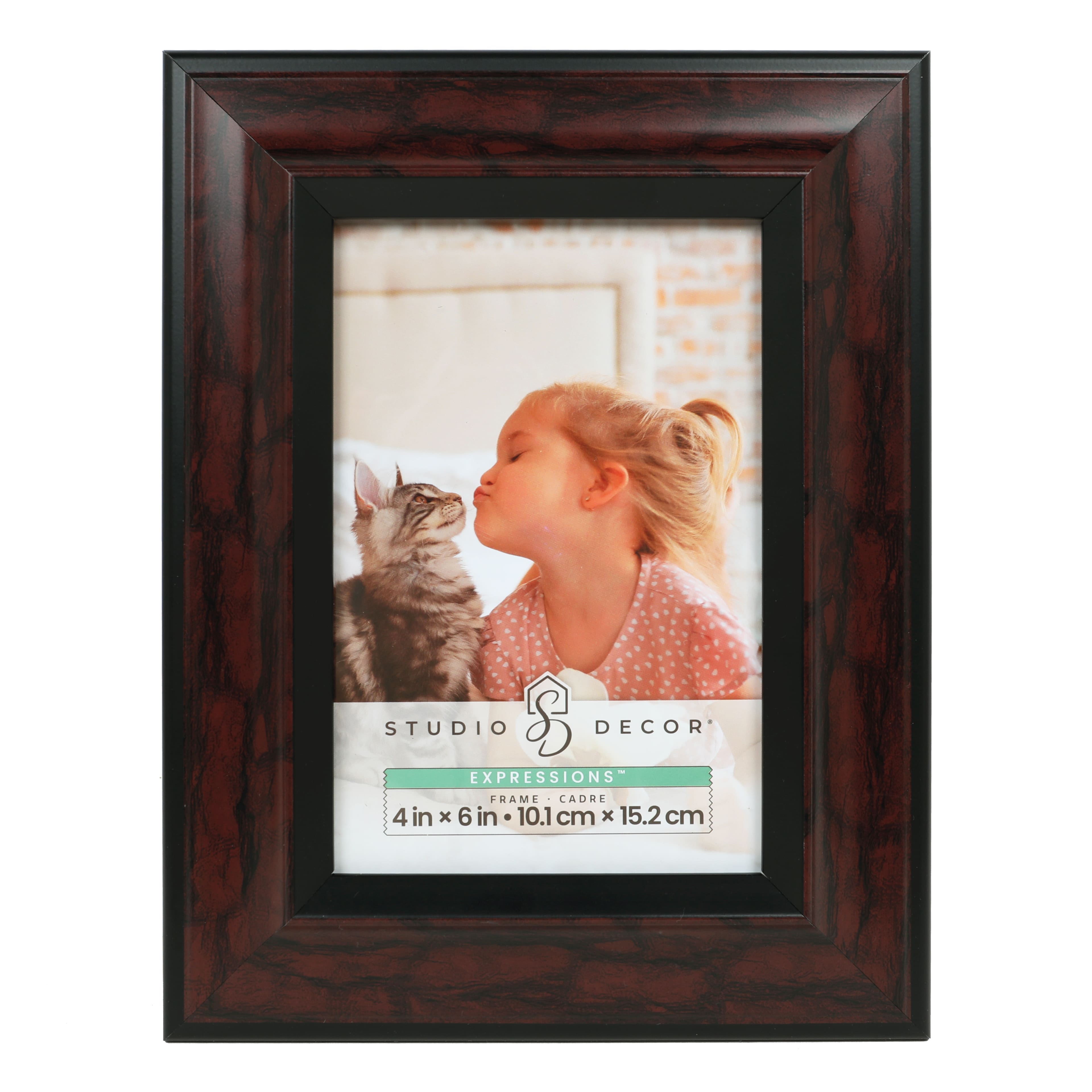 Expressions&#x2122; 4&#x22; x 6&#x22; Red Marble Finish Frame by Studio D&#xE9;cor&#xAE;