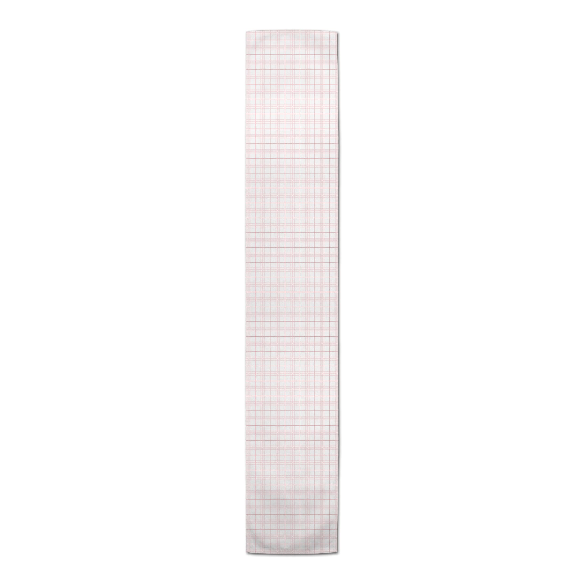 90&#x22; Pink &#x26; White Plaid Valentine&#x27;s Day Table Runner