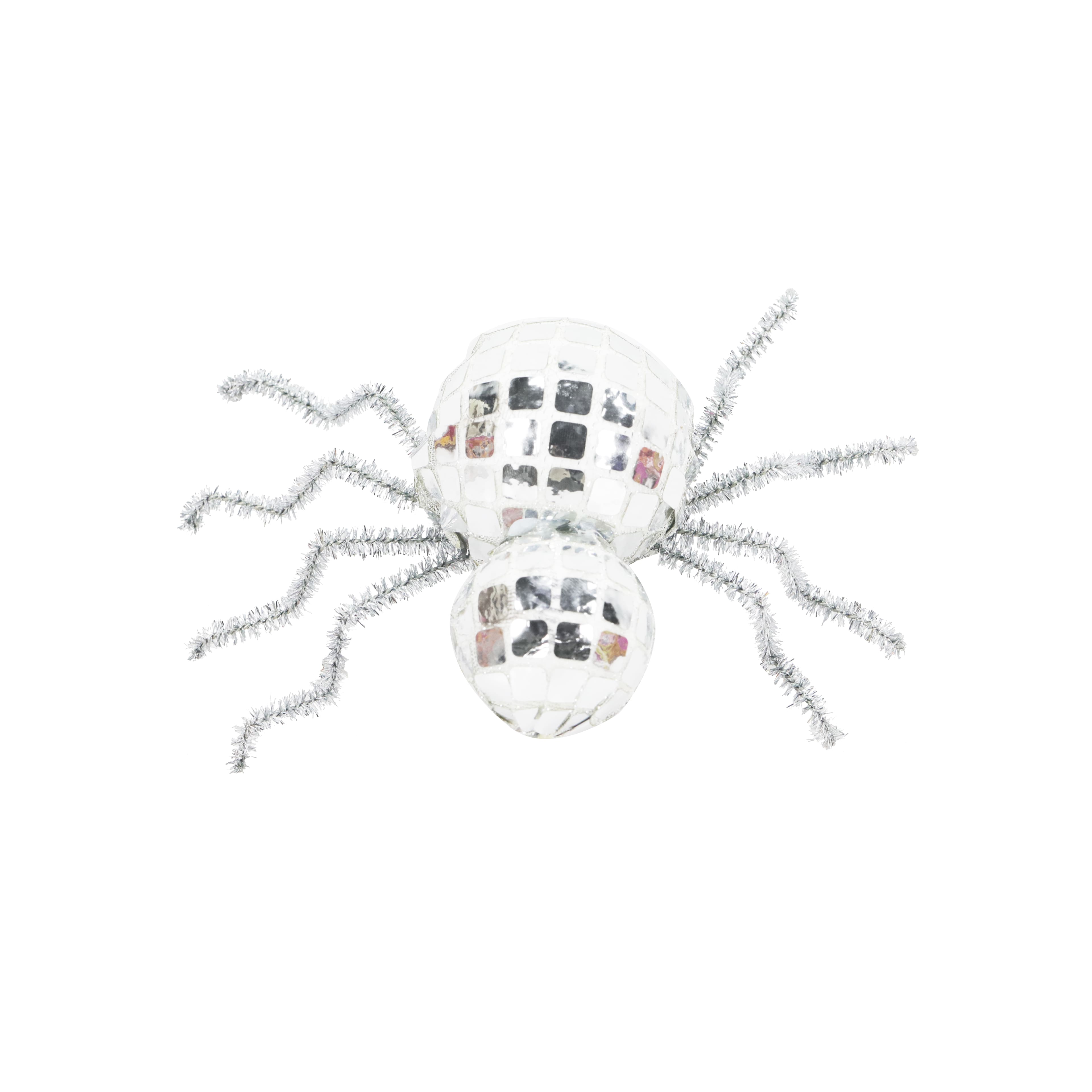 7.5&#x22; Silver Disco Ball Spider Tabletop D&#xE9;cor by Ashland&#xAE;