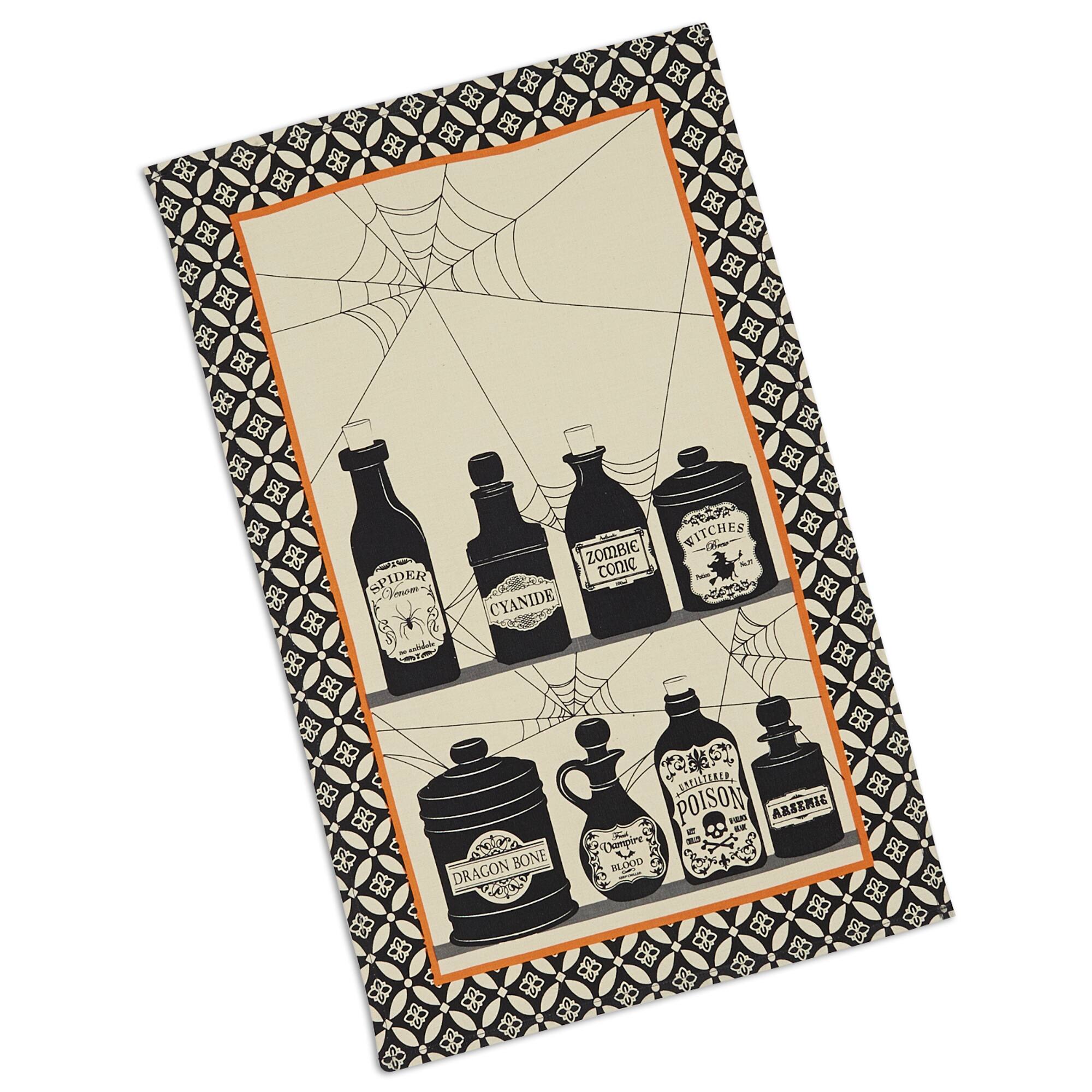 DII&#xAE; Mixed Hocus Pocus Printed Dishtowels, 3ct.