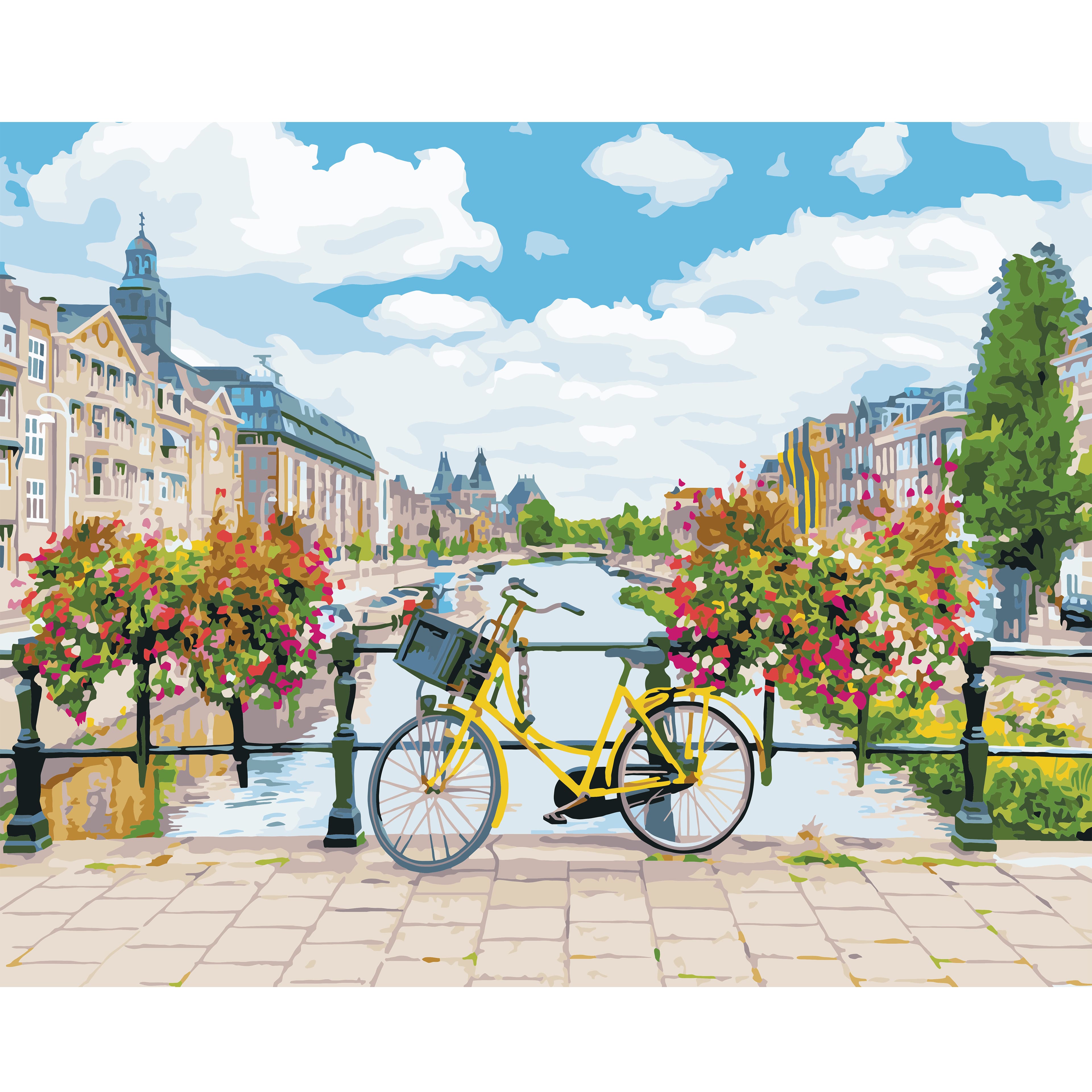 Amsterdam Bike Paint-by-Number Kit by Artist's Loft®