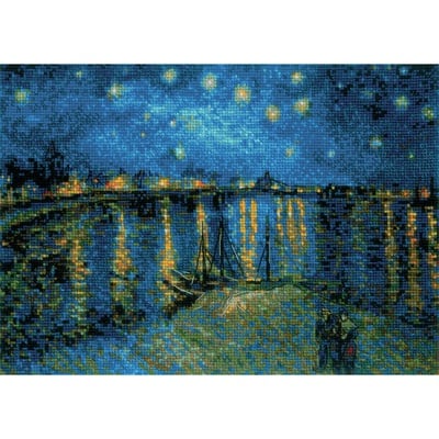 RIOLIS Van Gogh's Starry Night Over Rhone Cross Stitch Kit | Michaels