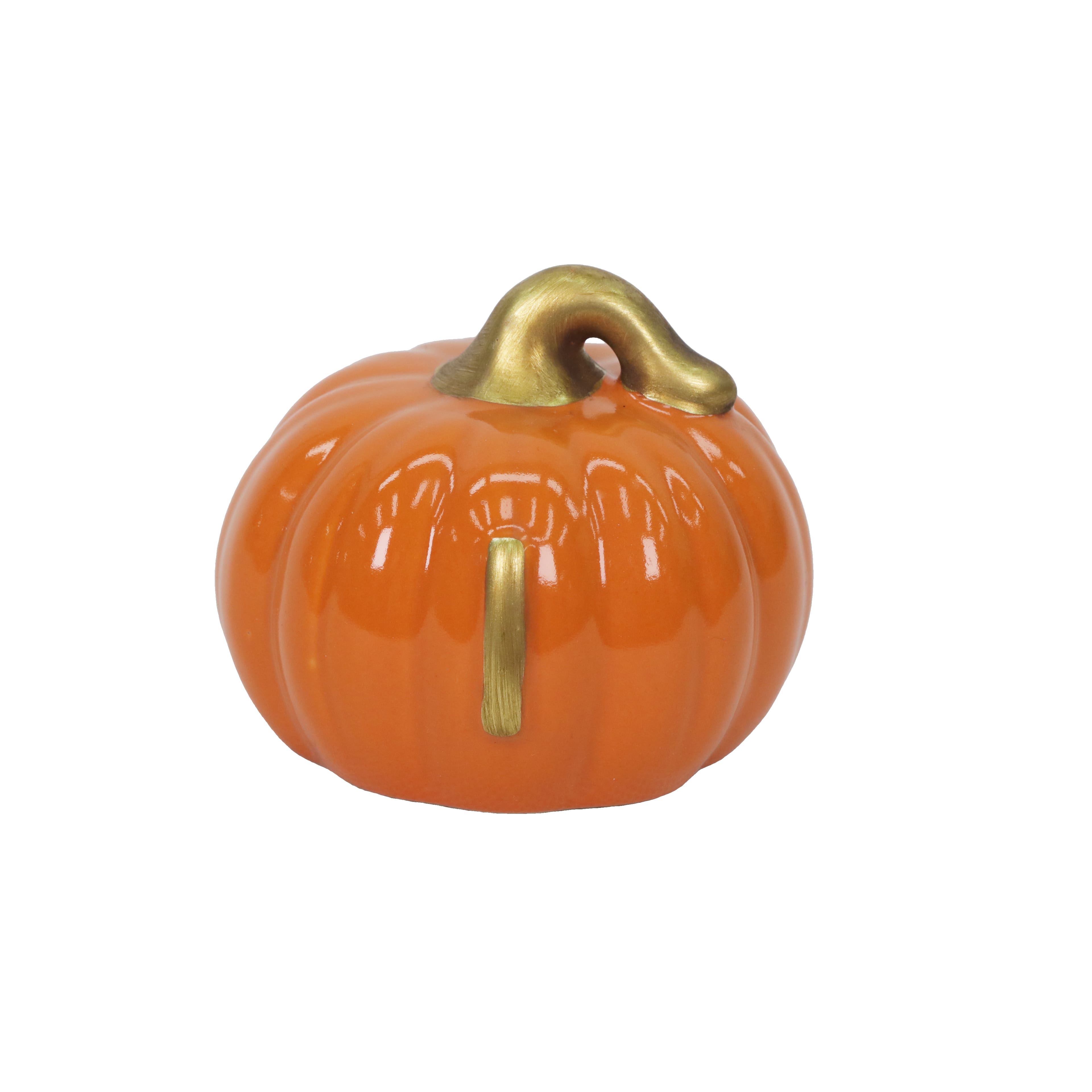 3" Ceramic Pumpkin Monogram Décor by Ashland®