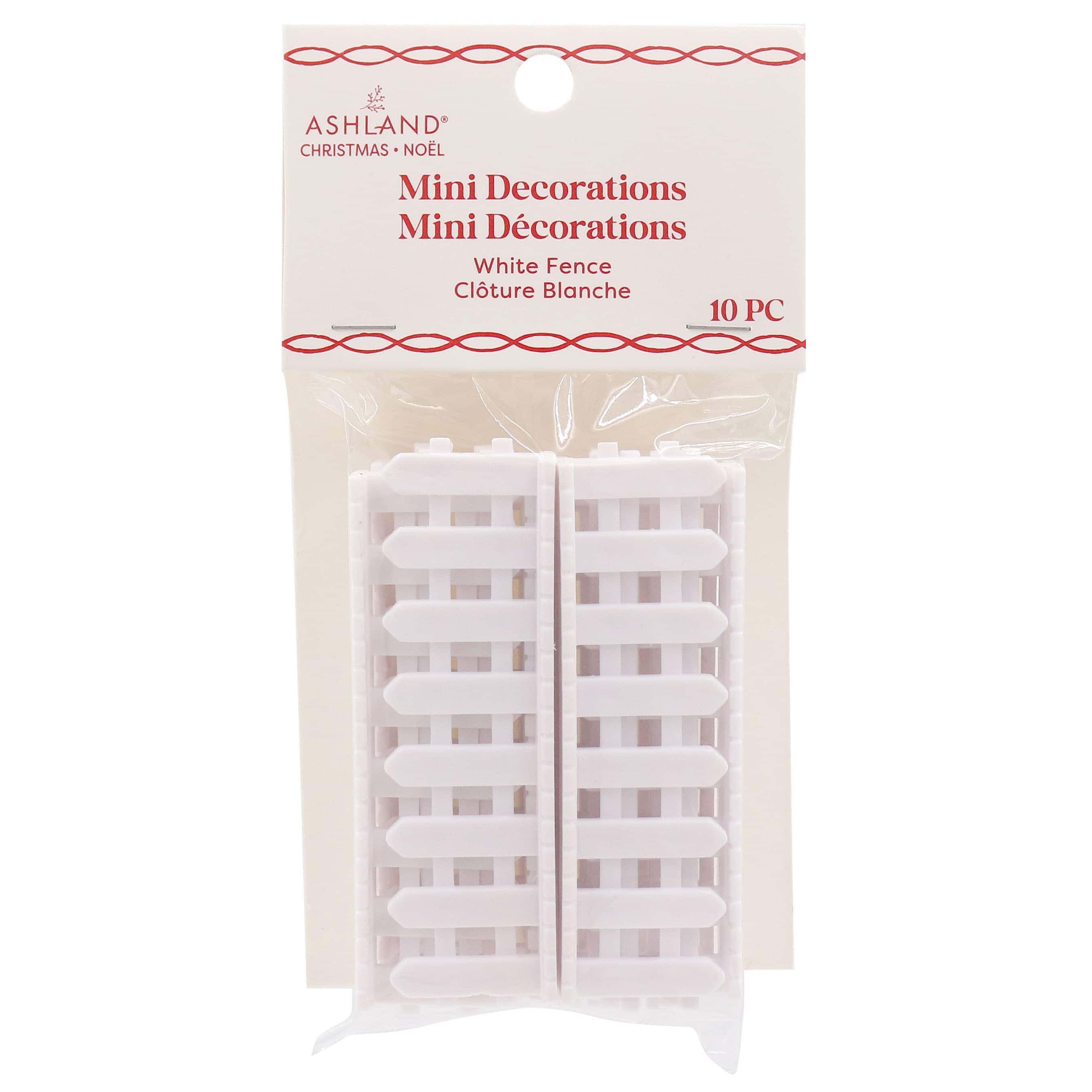 Mini White Fence Decorations, 10ct. by Ashland&#xAE;