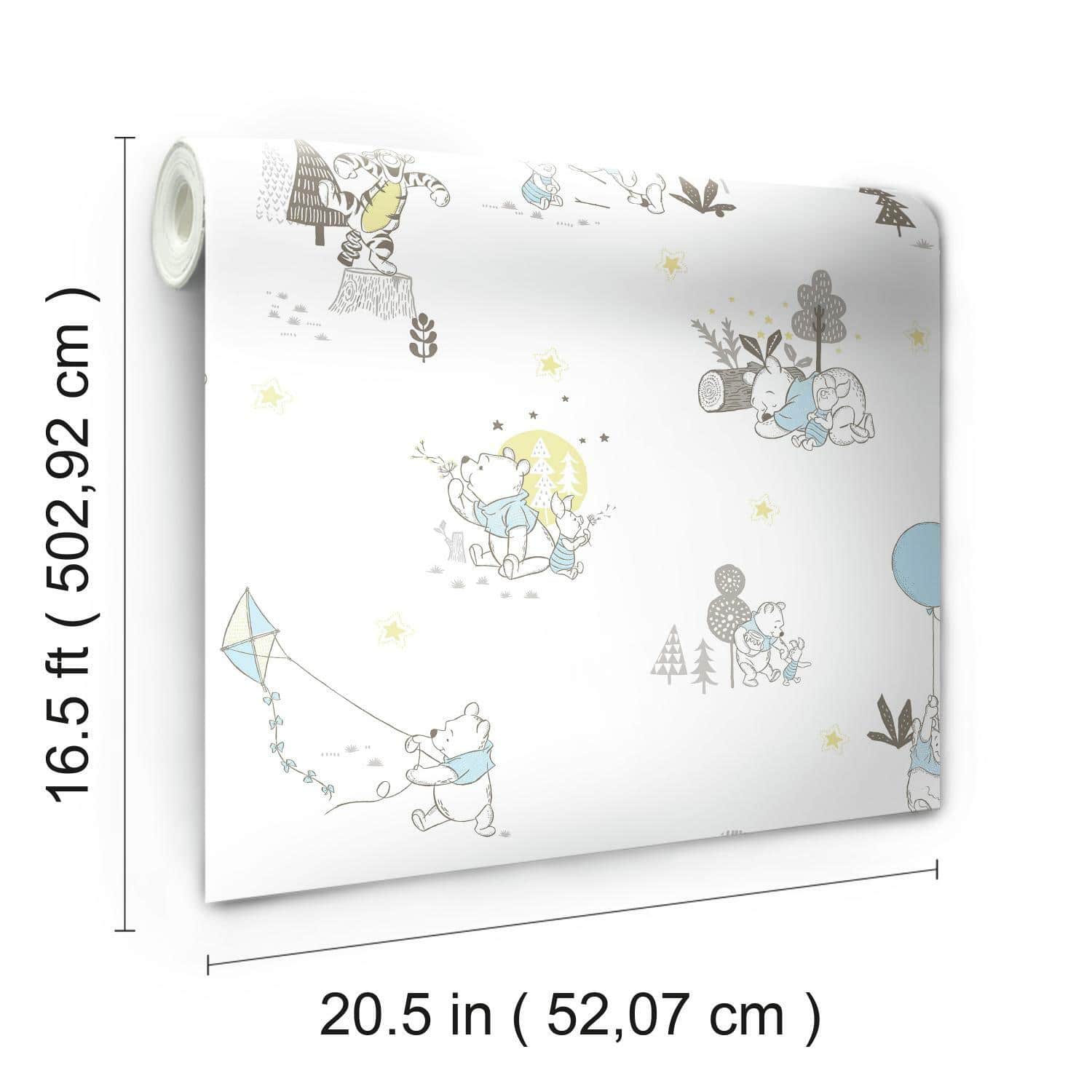 RoomMates Disney Winnie The Pooh Playmates Peel & Stick Wallpaper