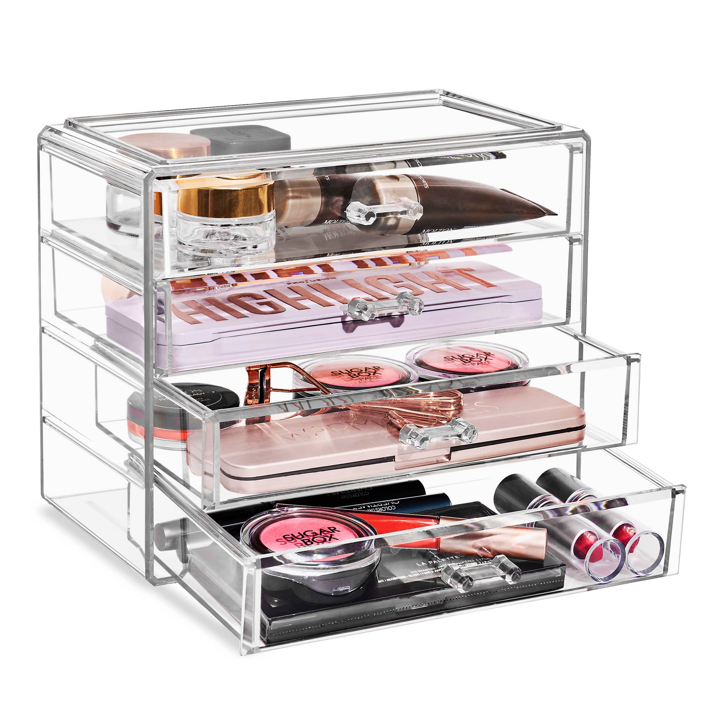 Sorbus 4-Drawer Makeup & Jewelry Storage Case