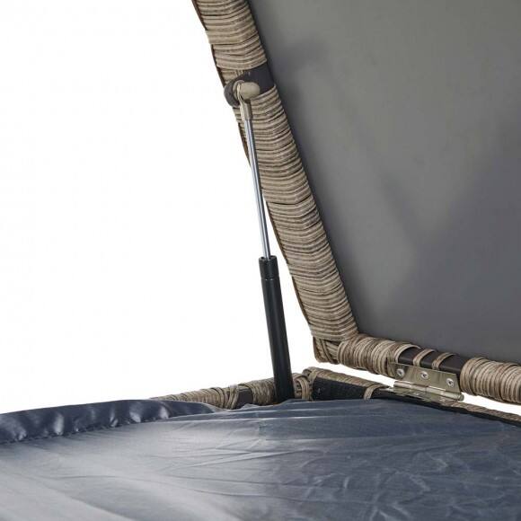 Glitzhome&#xAE; Outdoor Patio Oversized All-Weather Wicker Storage Trunk