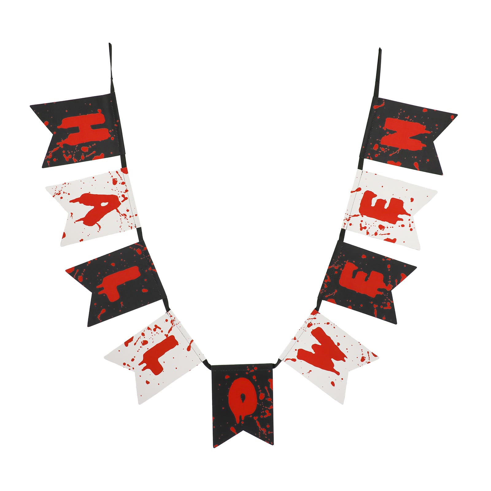 6ft. Red, White &#x26; Black Halloween Banner Garland by Ashland&#xAE;