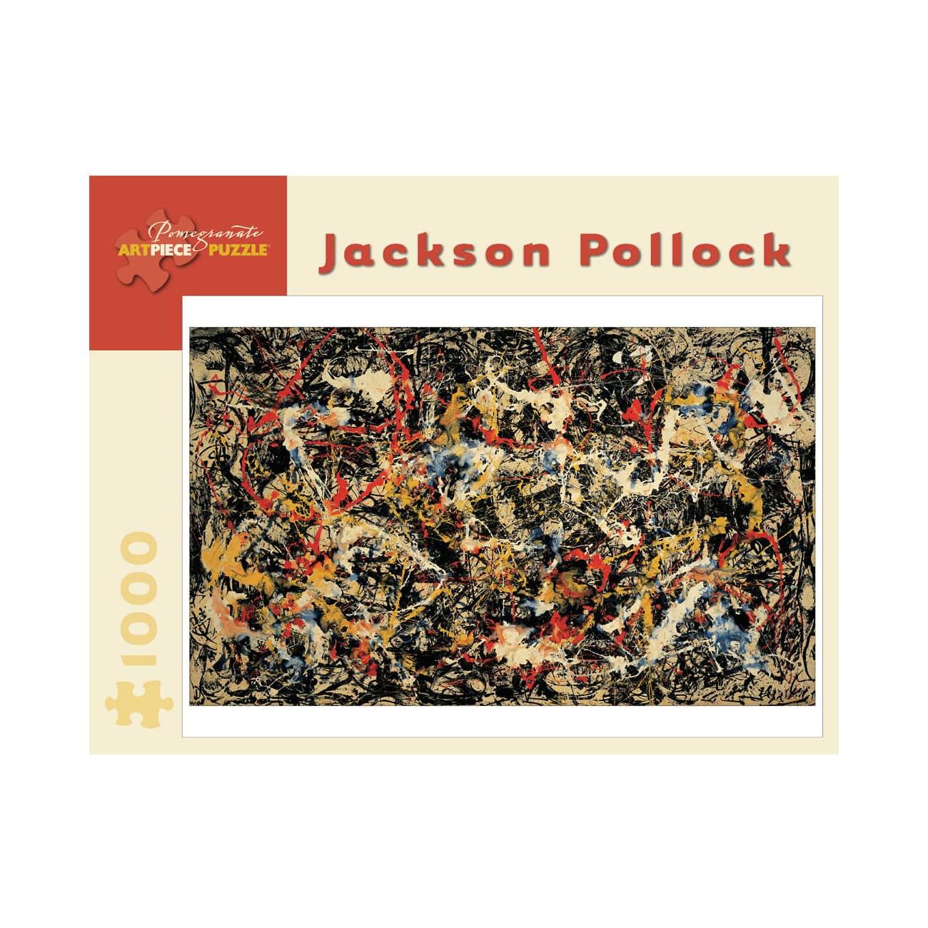 Pomegranate Artpiece Puzzle&#x2122; Jackson Pollock Convergence 1000 Piece Puzzle