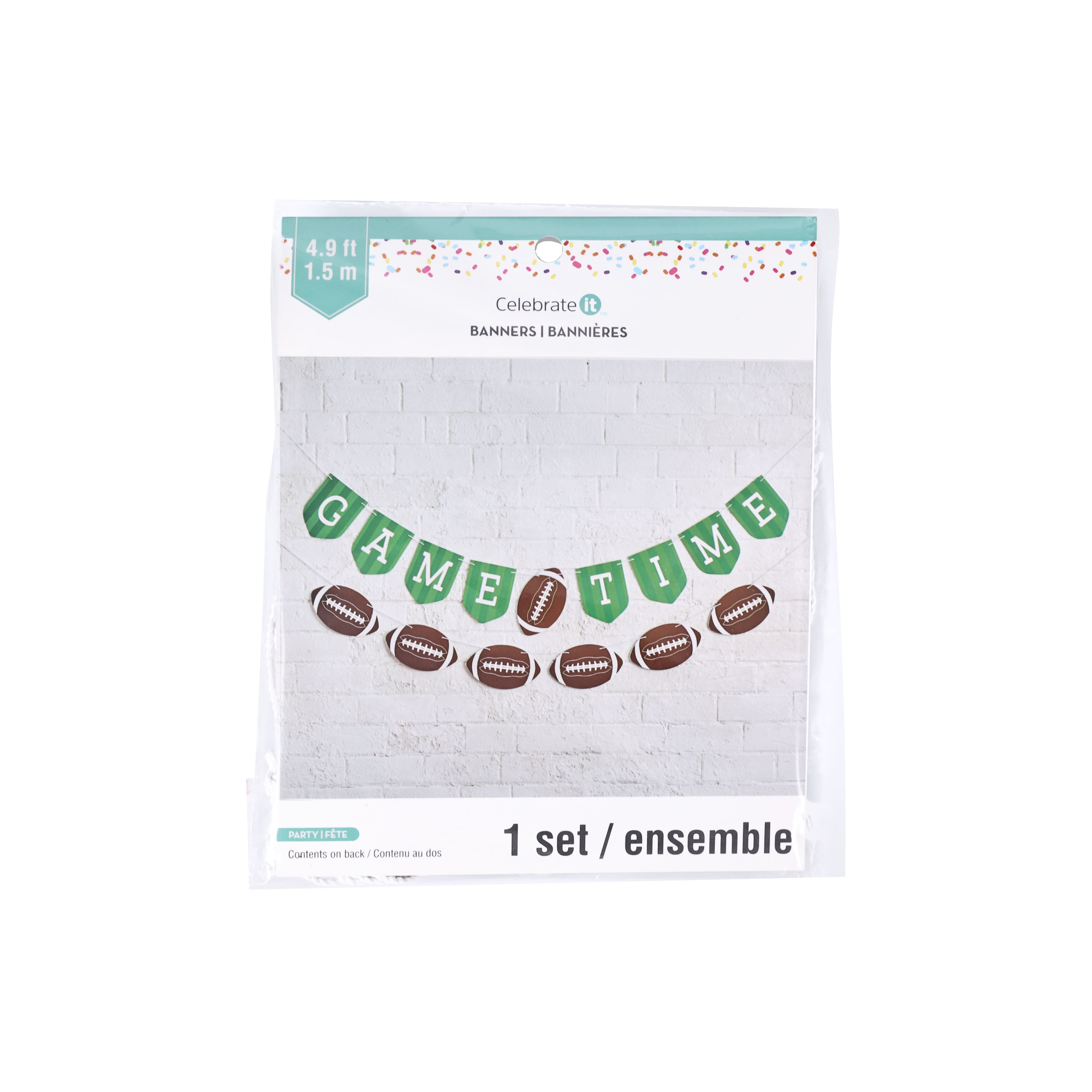 12 Pack: 5ft. Game Time Football Banner Set by Celebrate It™