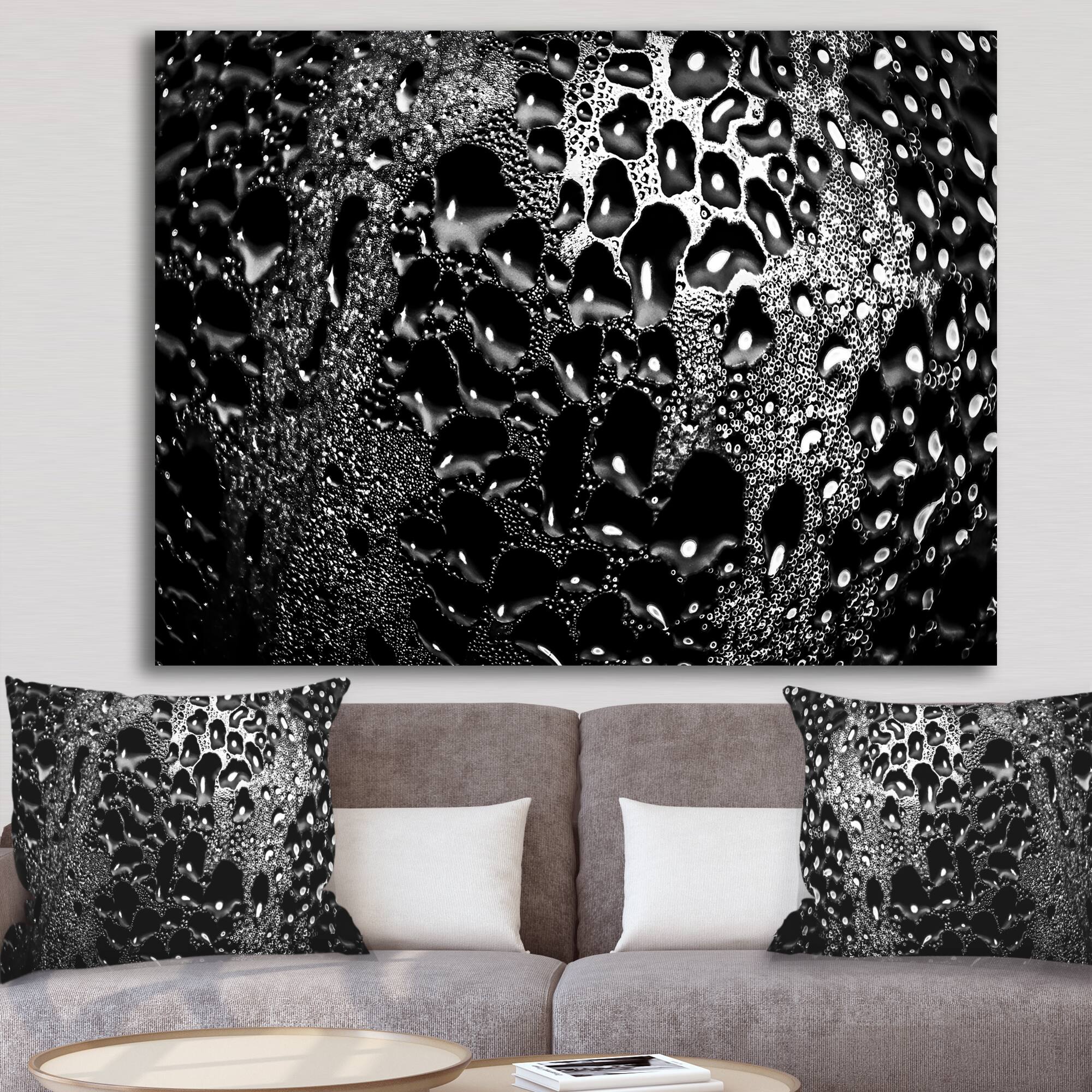 Designart - Abstract Droplets 15 - Modern & Contemporary Premium Canvas Wall Art