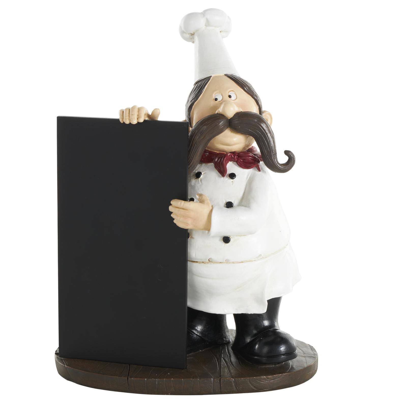 12.75" Chef Sculpture with Black Chalkboard