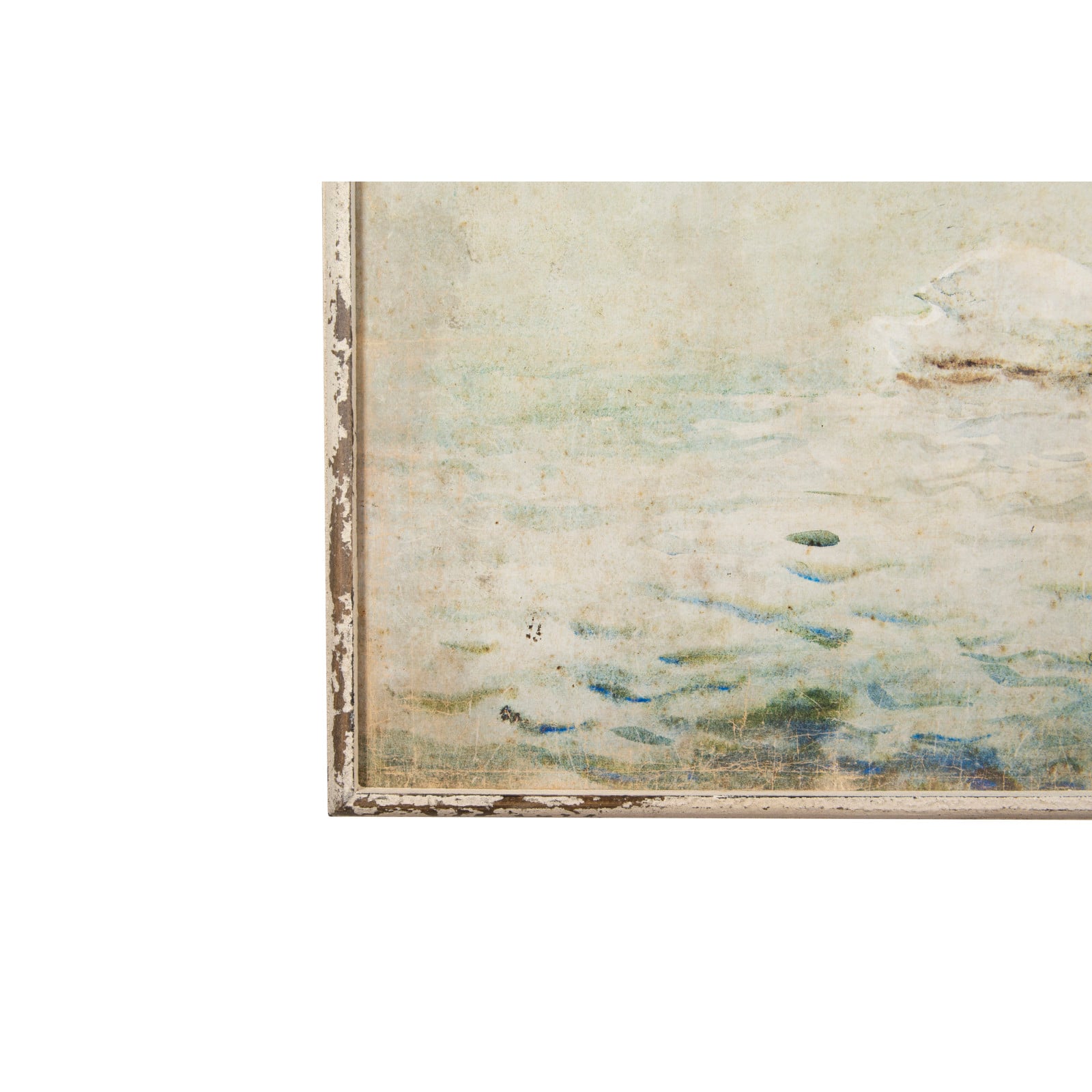 Hello Honey® 31.5" Blue Vintage Swans Wood Framed Wall Décor