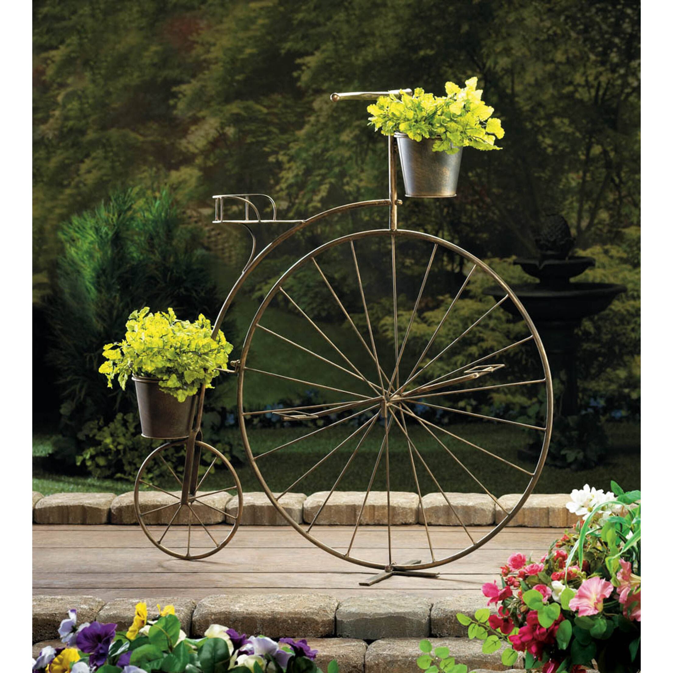 2.7ft. OldFashioned Bicycle Plant Stand Planters & Containers Michaels