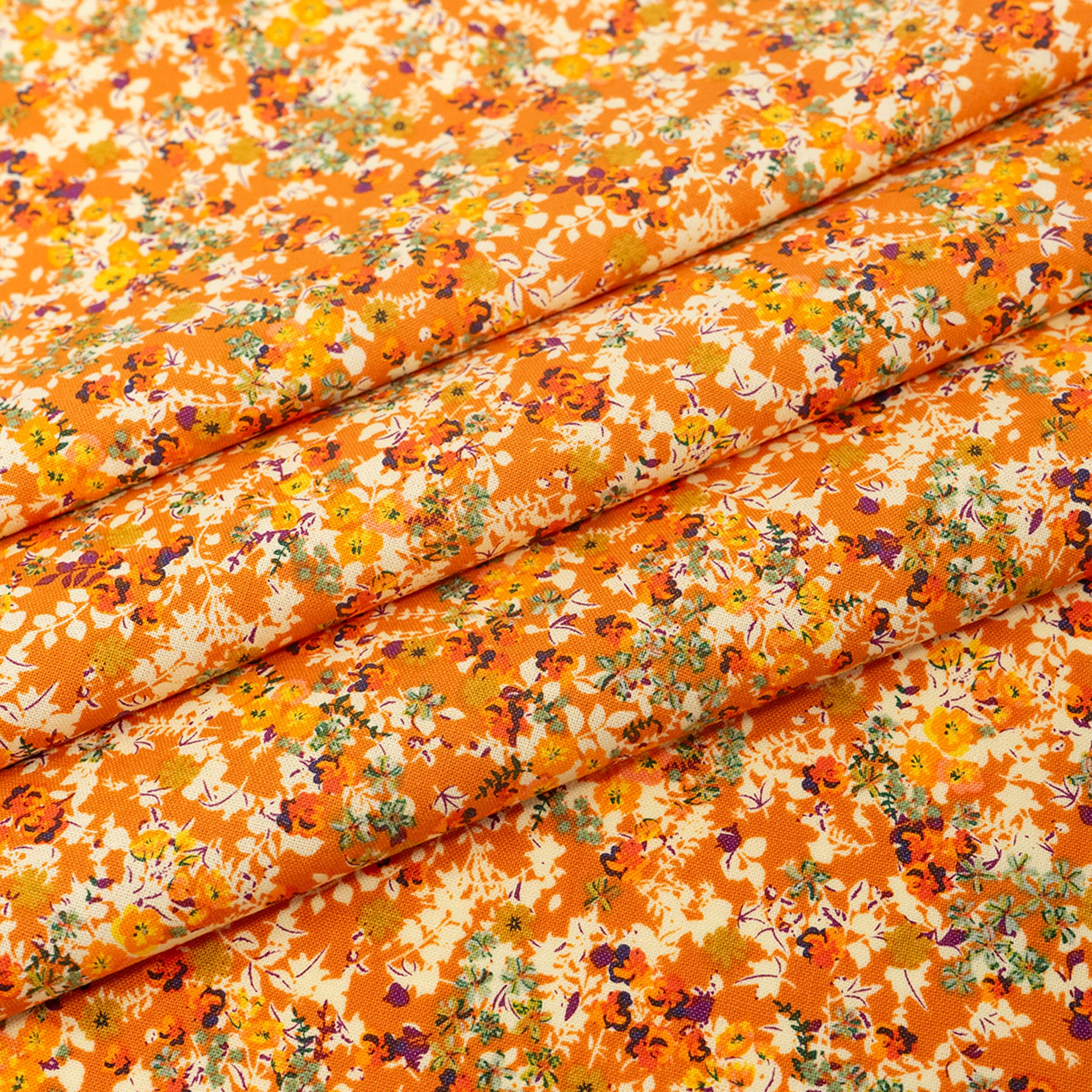 SINGER Orange Butterfly Cotton Fabric Bundle