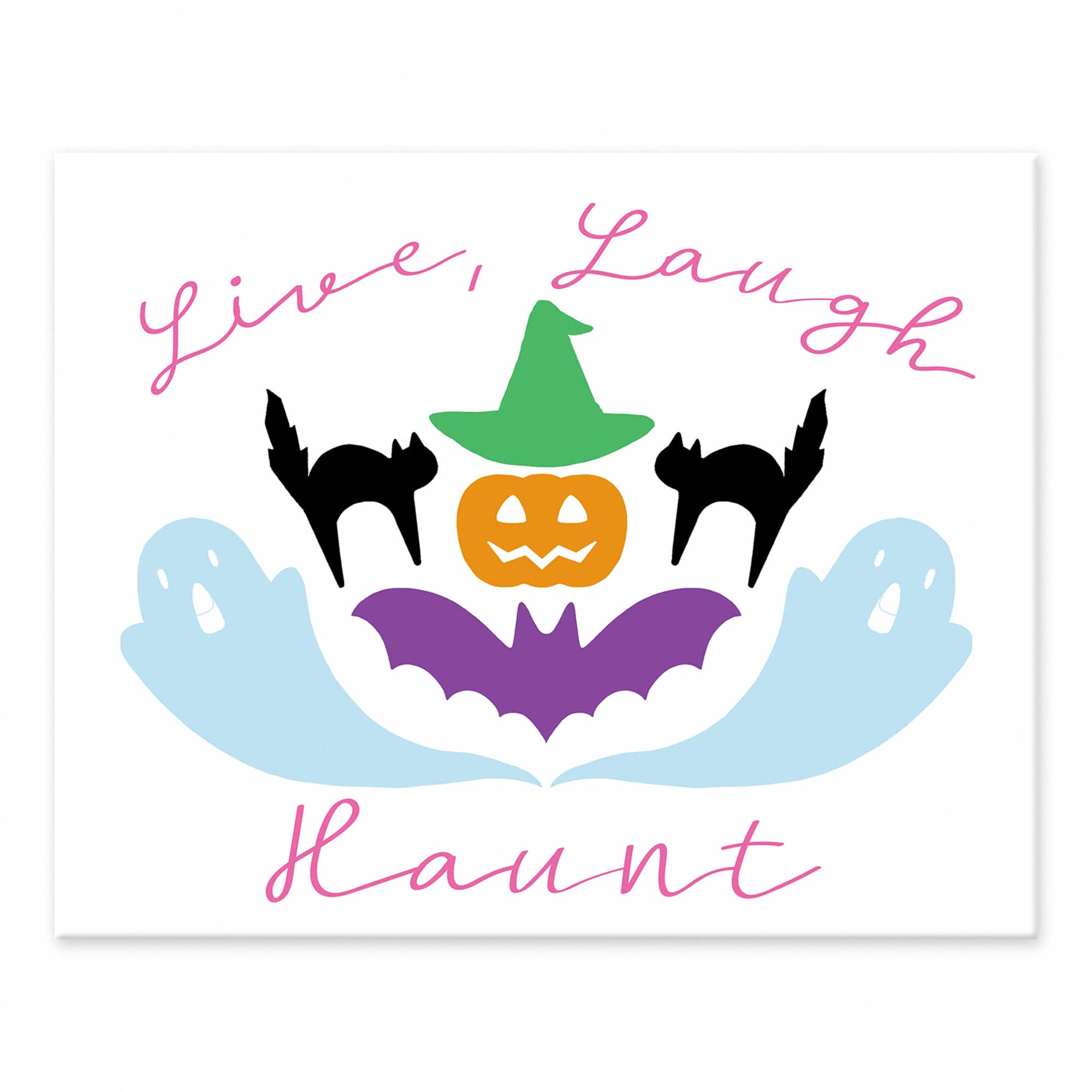 Live Laugh Haunt Tabletop Canvas