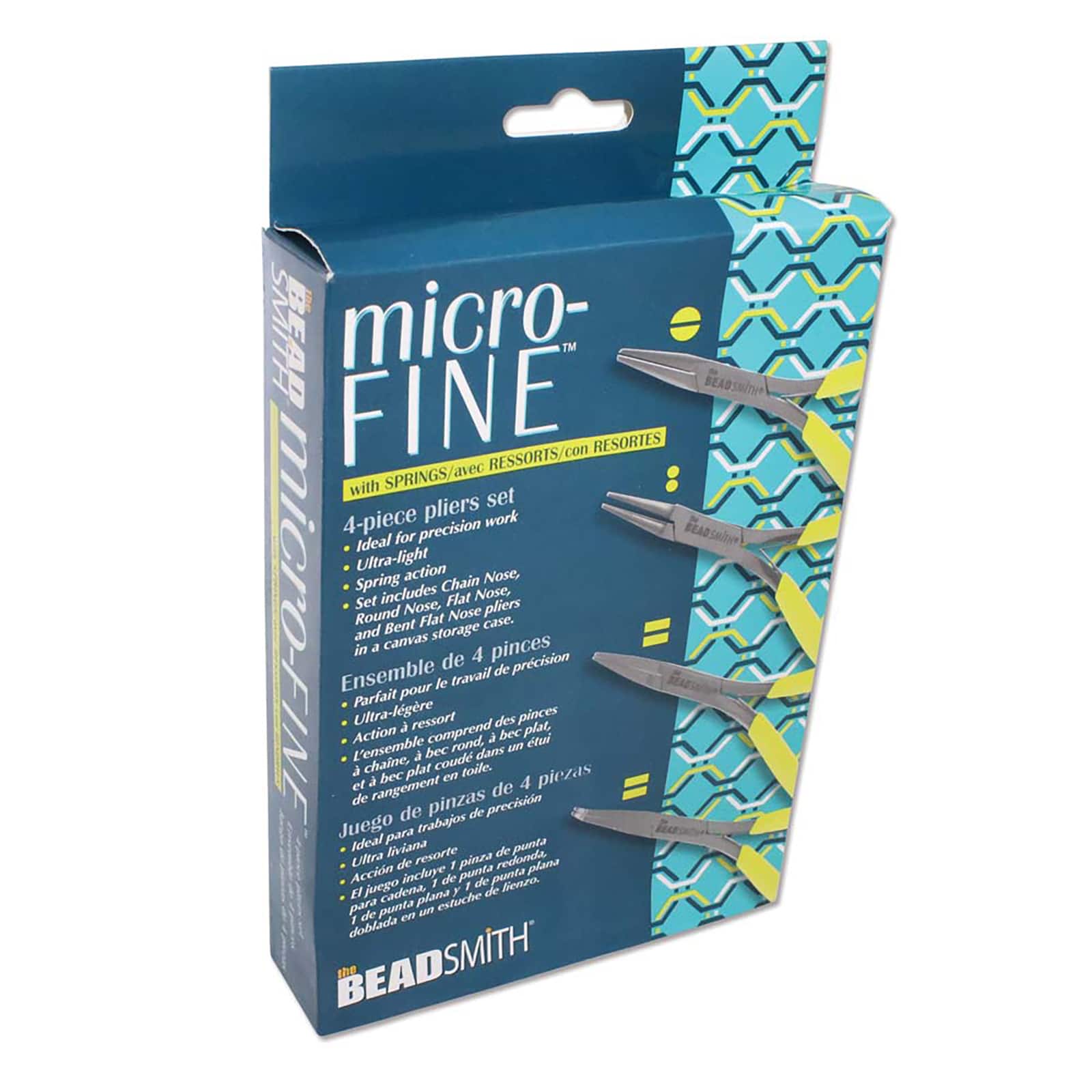 The Beadsmith® Micro-Fine™ 4 Piece Plier Set