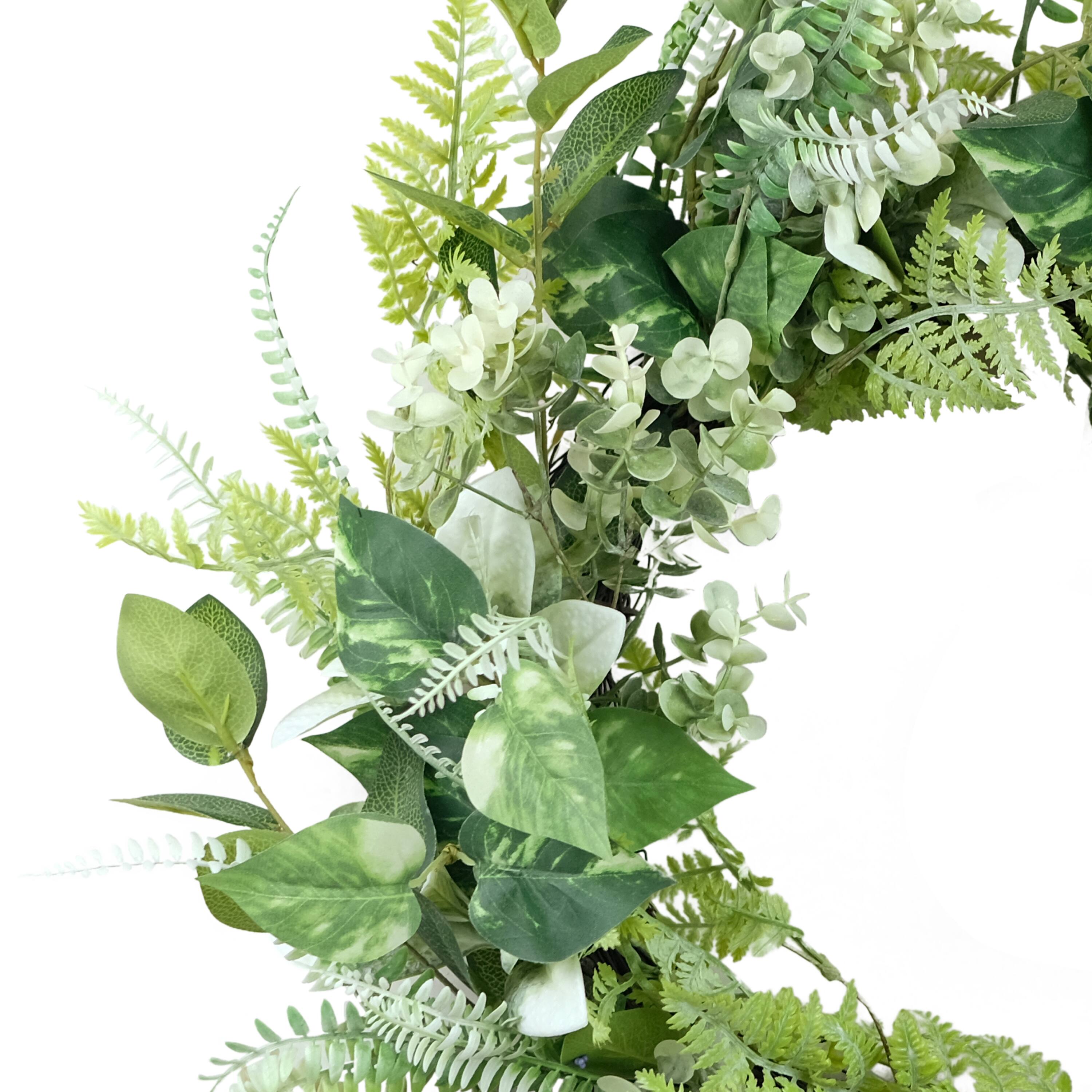 26" Artificial Eucalyptus Floral Spring Wreath