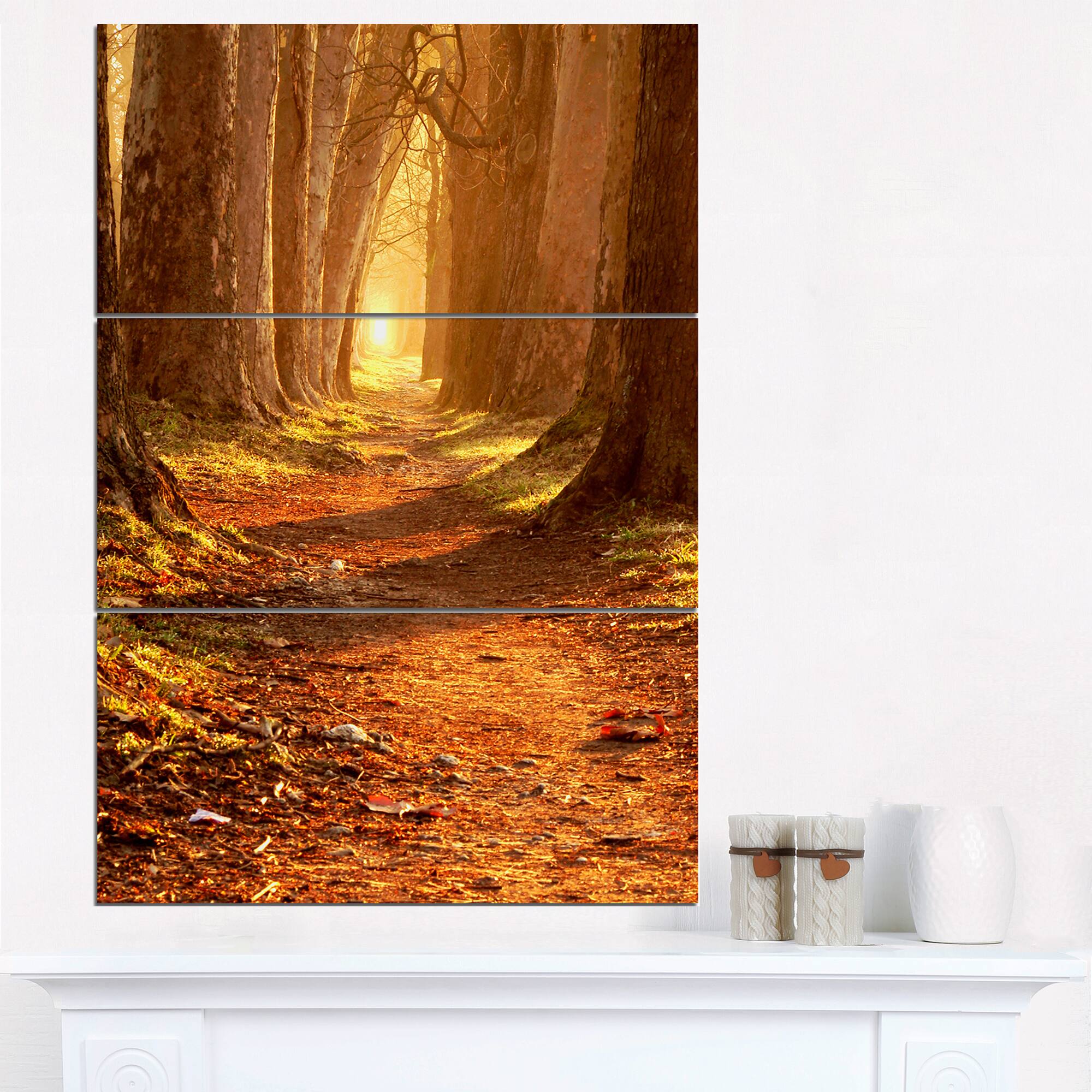 Designart - Magic Morning at the Fall Park