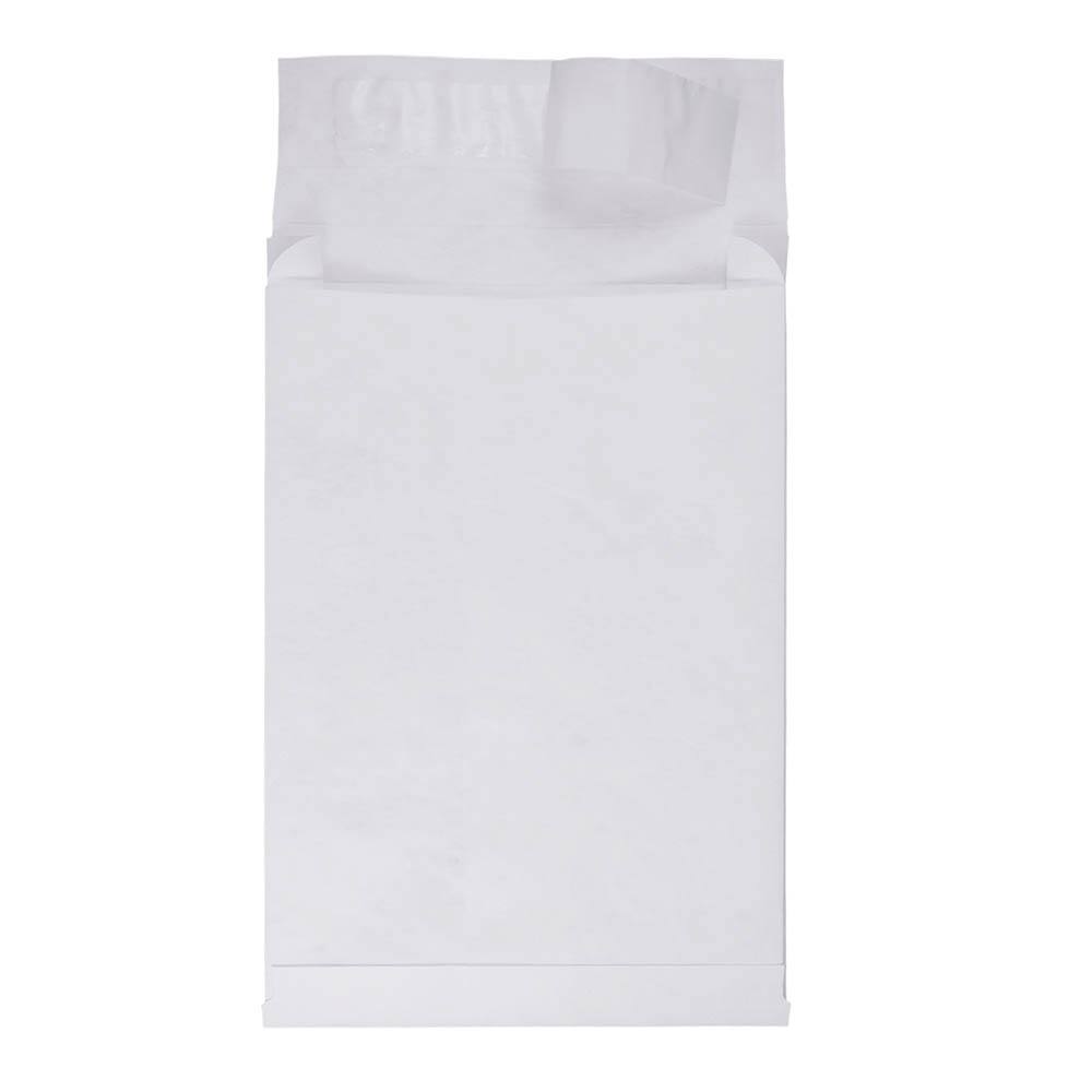 JAM Paper 9" x 12" x 2" White Tyvek Peel & Seal Closure Envelopes, 250ct.