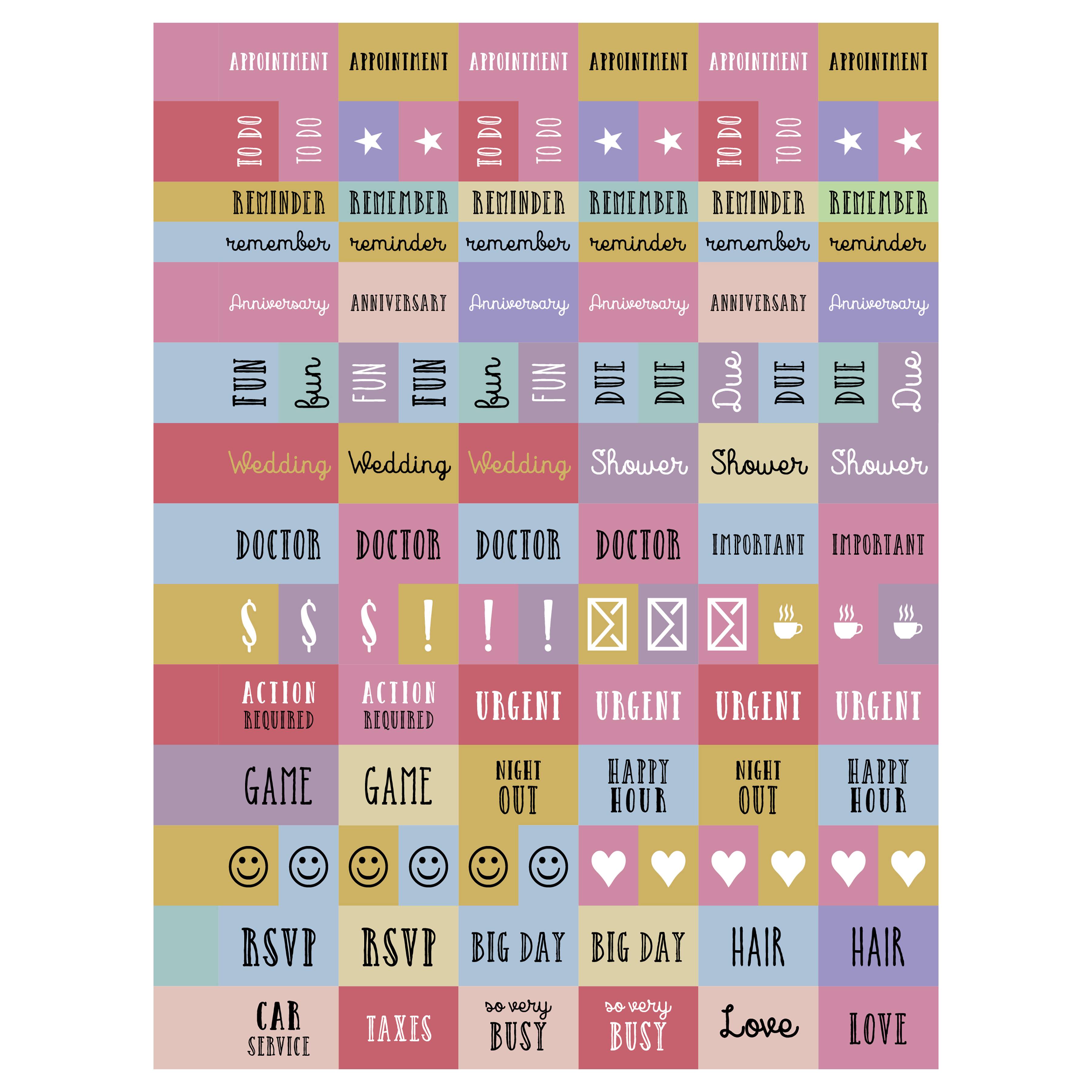 2026 Color Wave Medium Weekly Monthly Planner