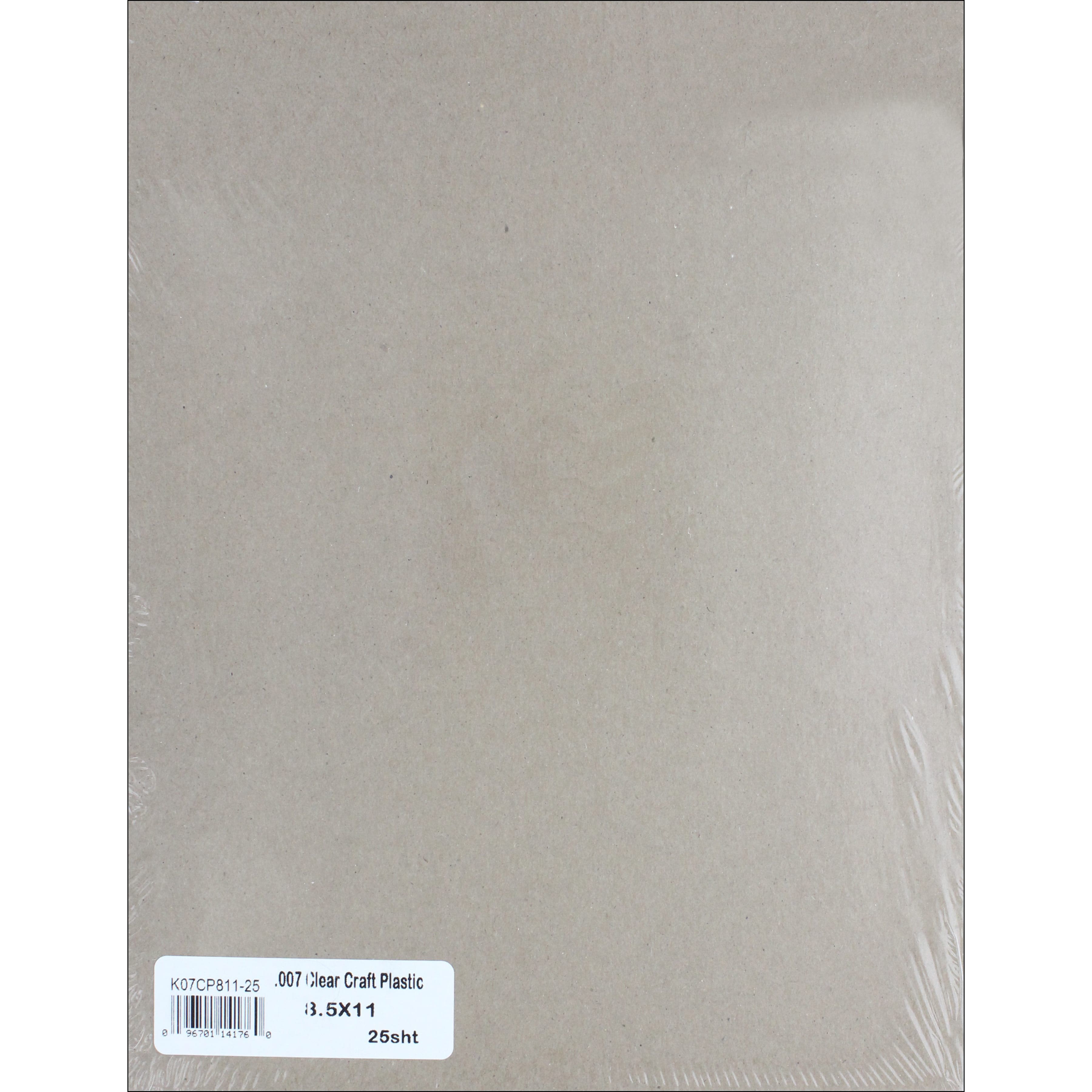 Grafix Craft Plastic Sheets 12X12 25/Pkg - Clear .020 - 6354357