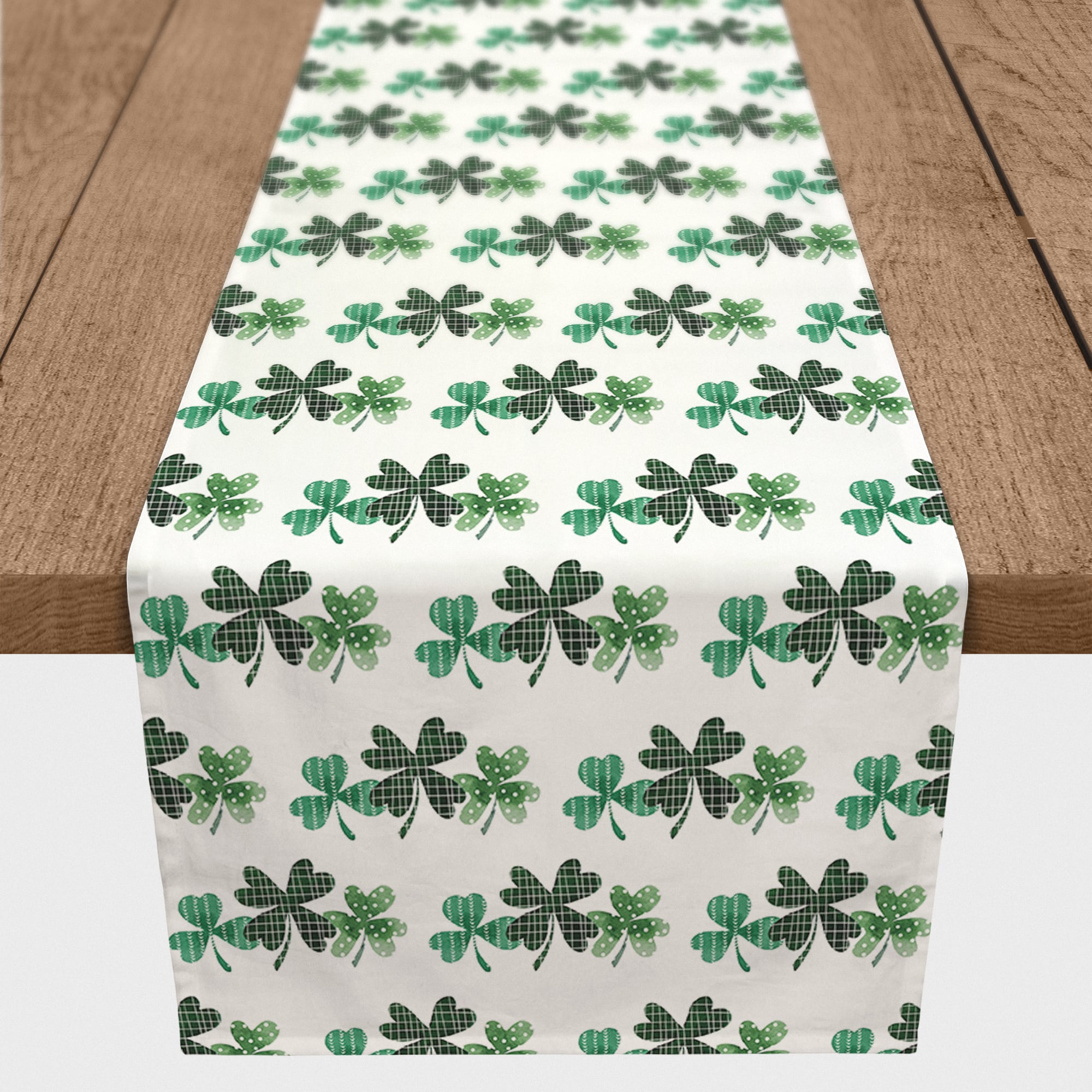 90" Shamrock Trio Poly Twill Table Runner