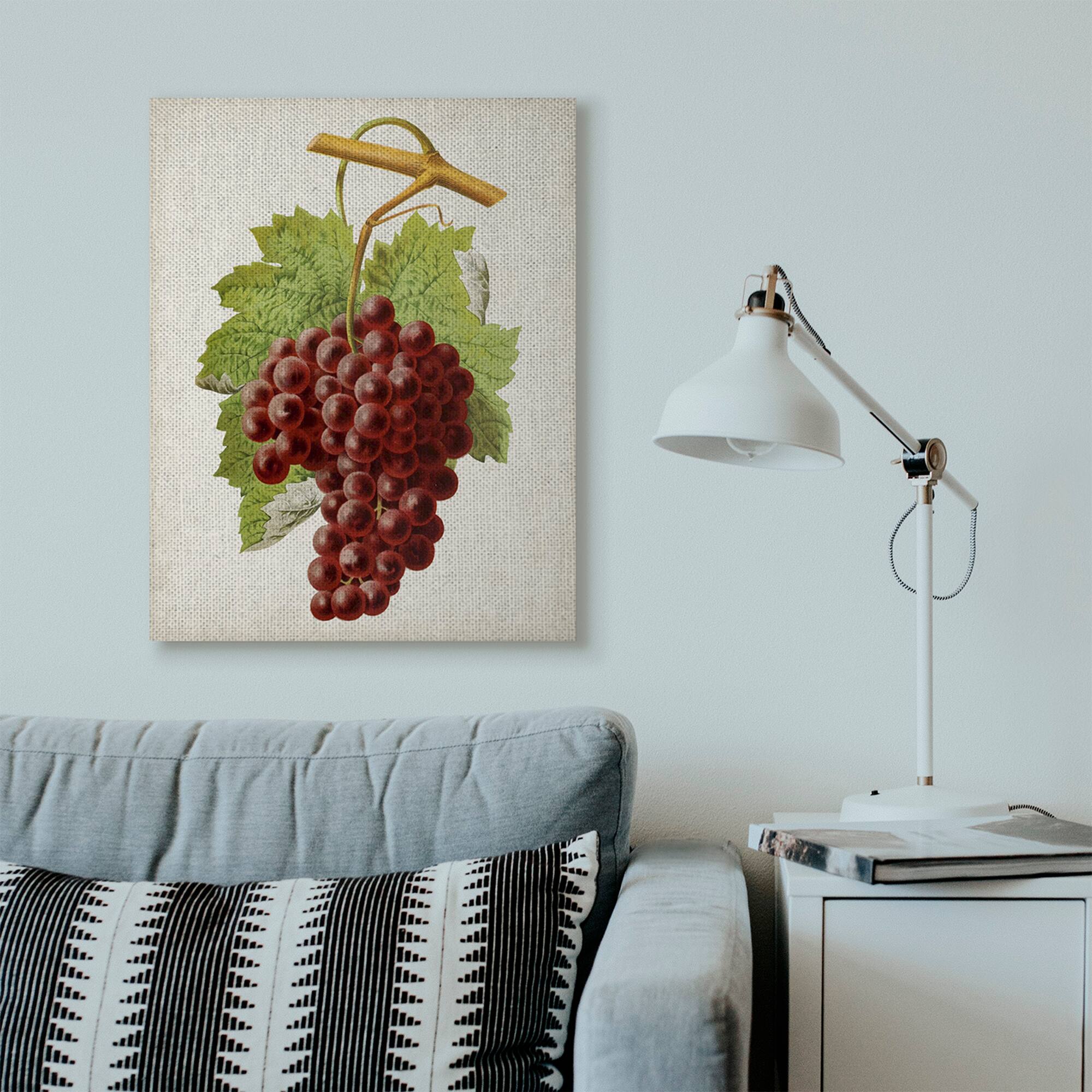 Stupell Industries Vintage Food Fruit Painting Canvas Wall Art