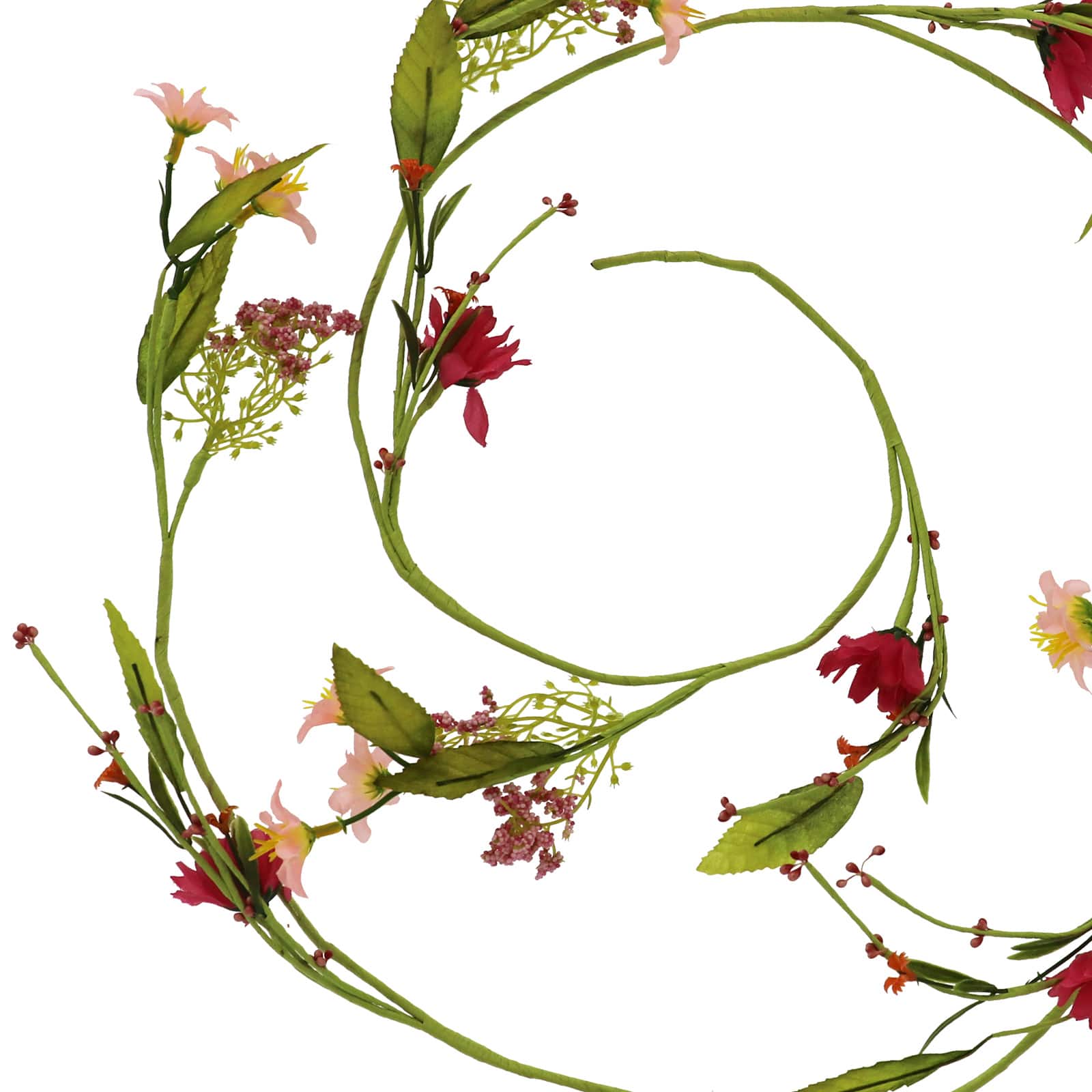 5ft. Pink Daisy Coiled Garland by Ashland&#xAE;