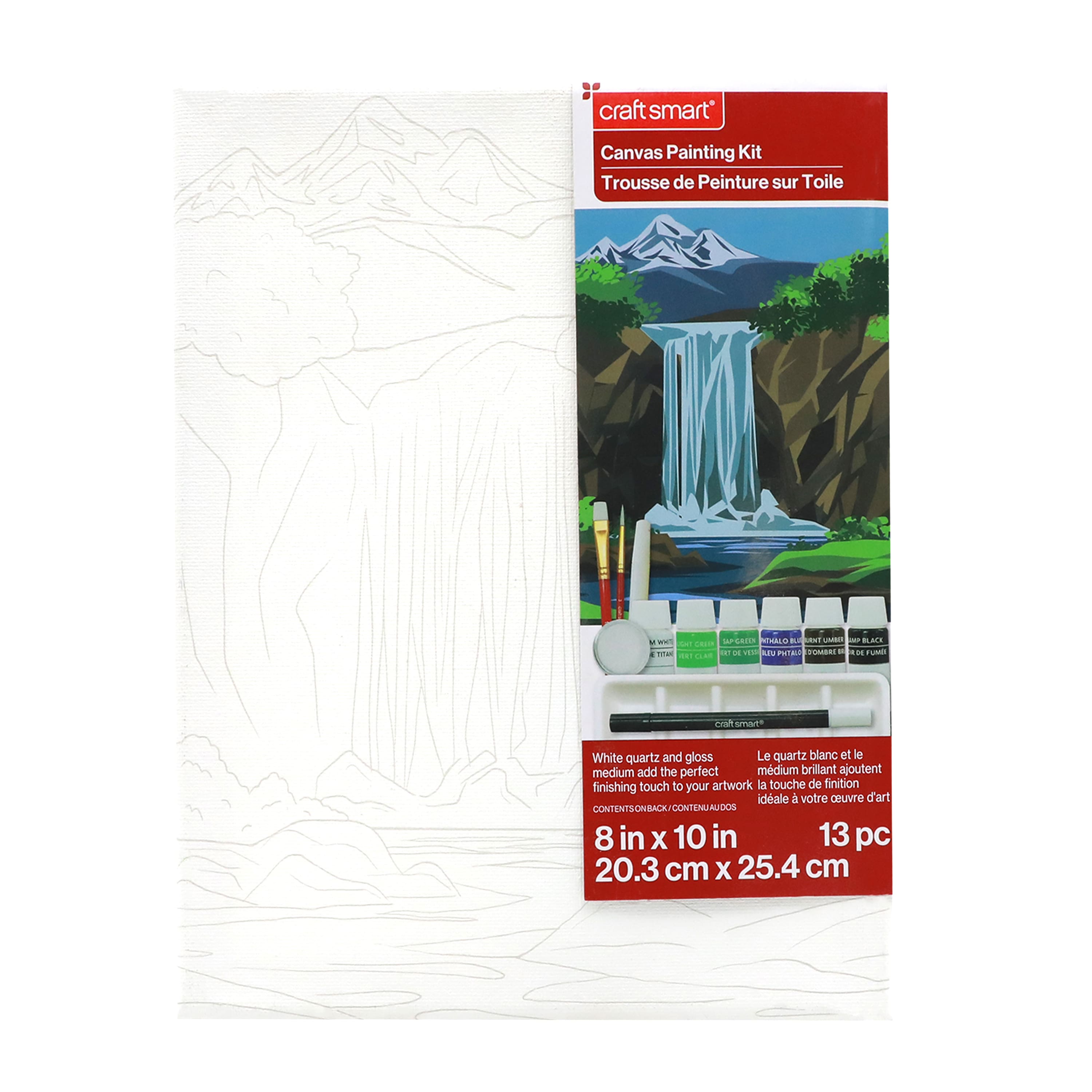 8&#x22; x 10&#x22; Waterfall Canvas Painting Kit by Craft Smart&#xAE;