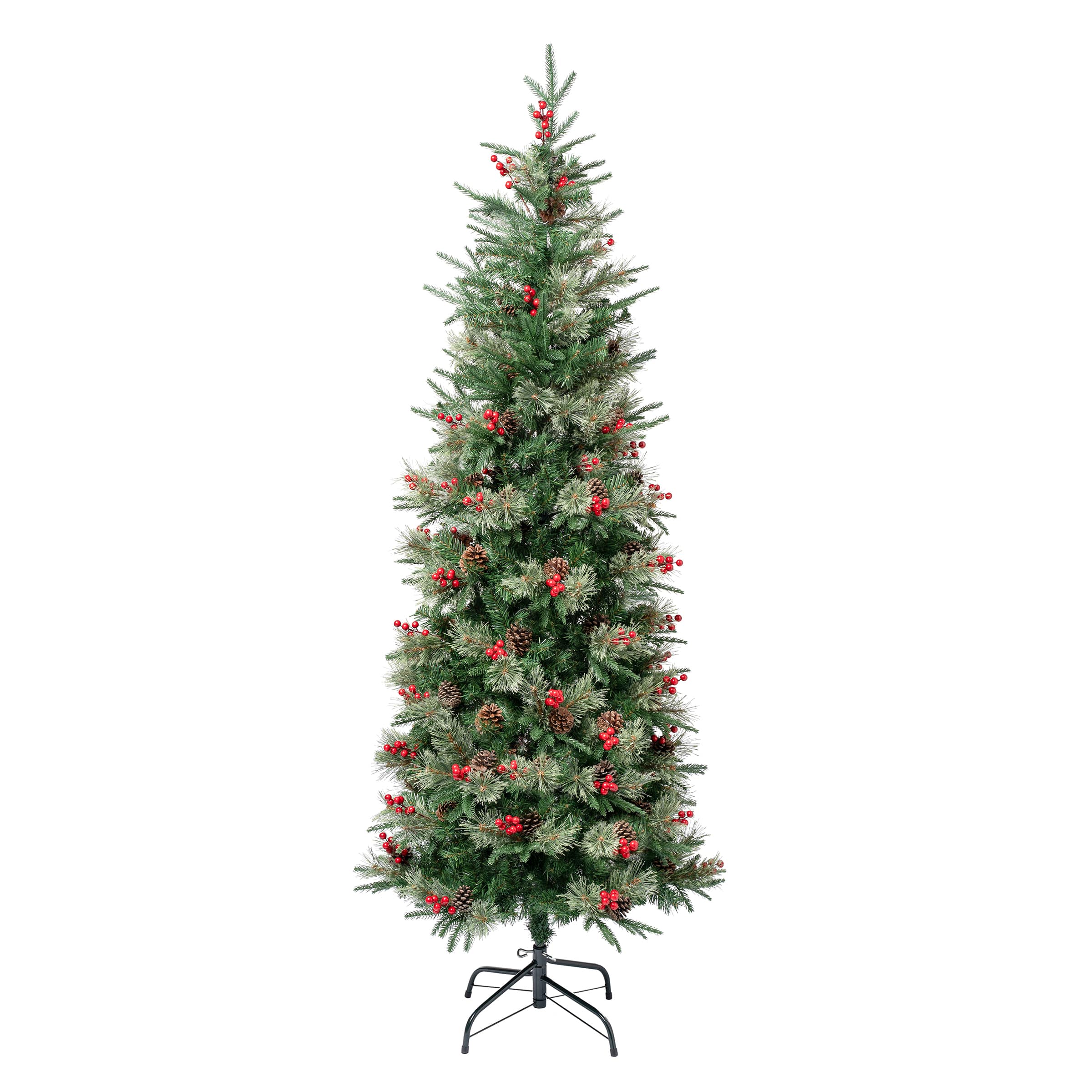 6ft. Unlit Feel Real® Virginia Pine Mixed Hinged Artificial
