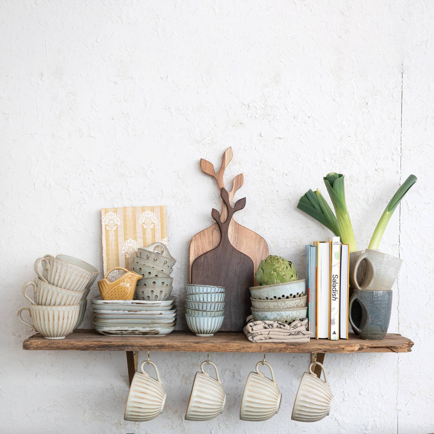 Hello Honey® 20" Acacia Wood Cutting Board with Branch Shape Handle