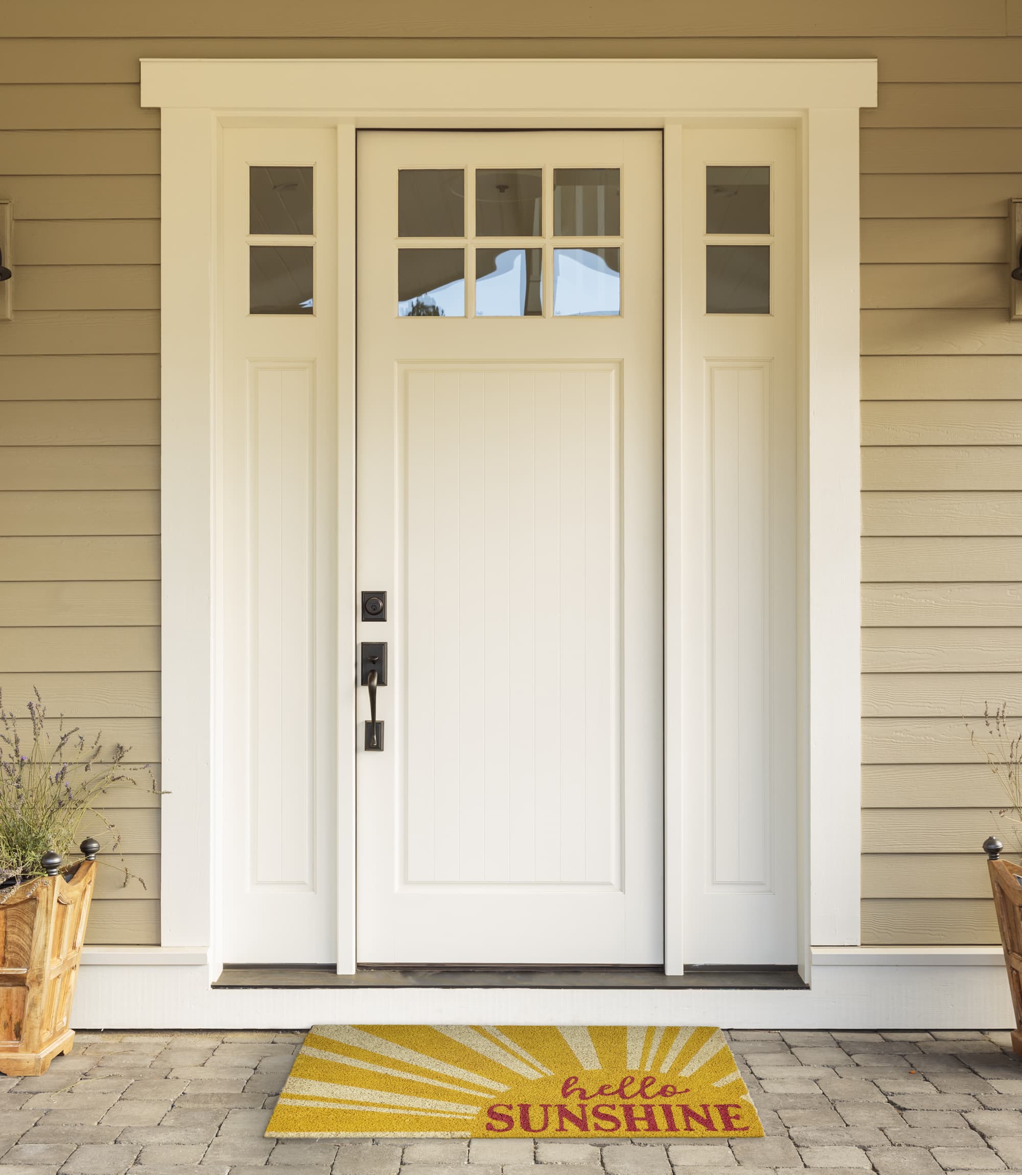DII&#xAE; Yellow Hello Sunshine Doormat