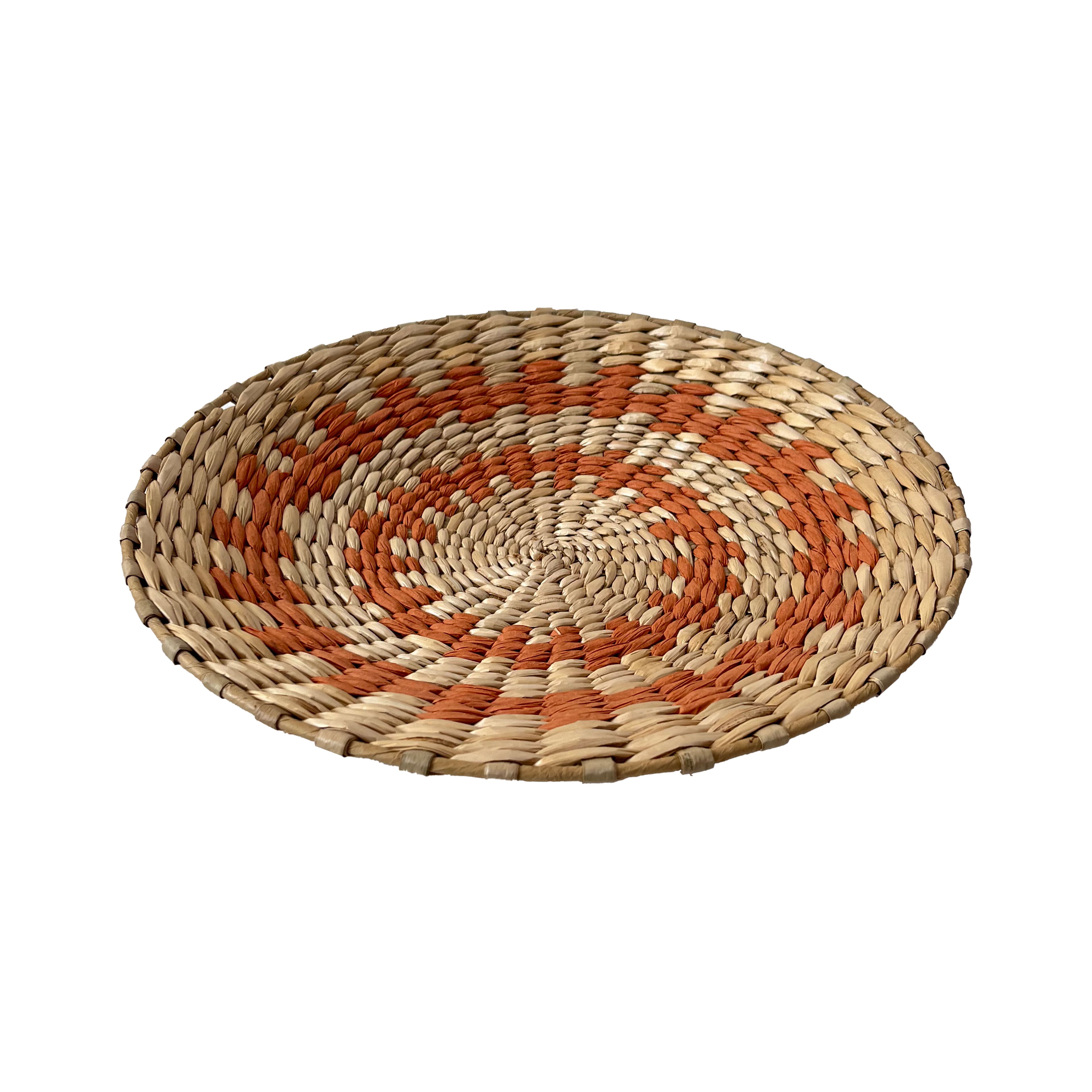 Panier mural orange et brun naturel &#xE0; th&#xE8;me tribal d&#x2019;Ashland