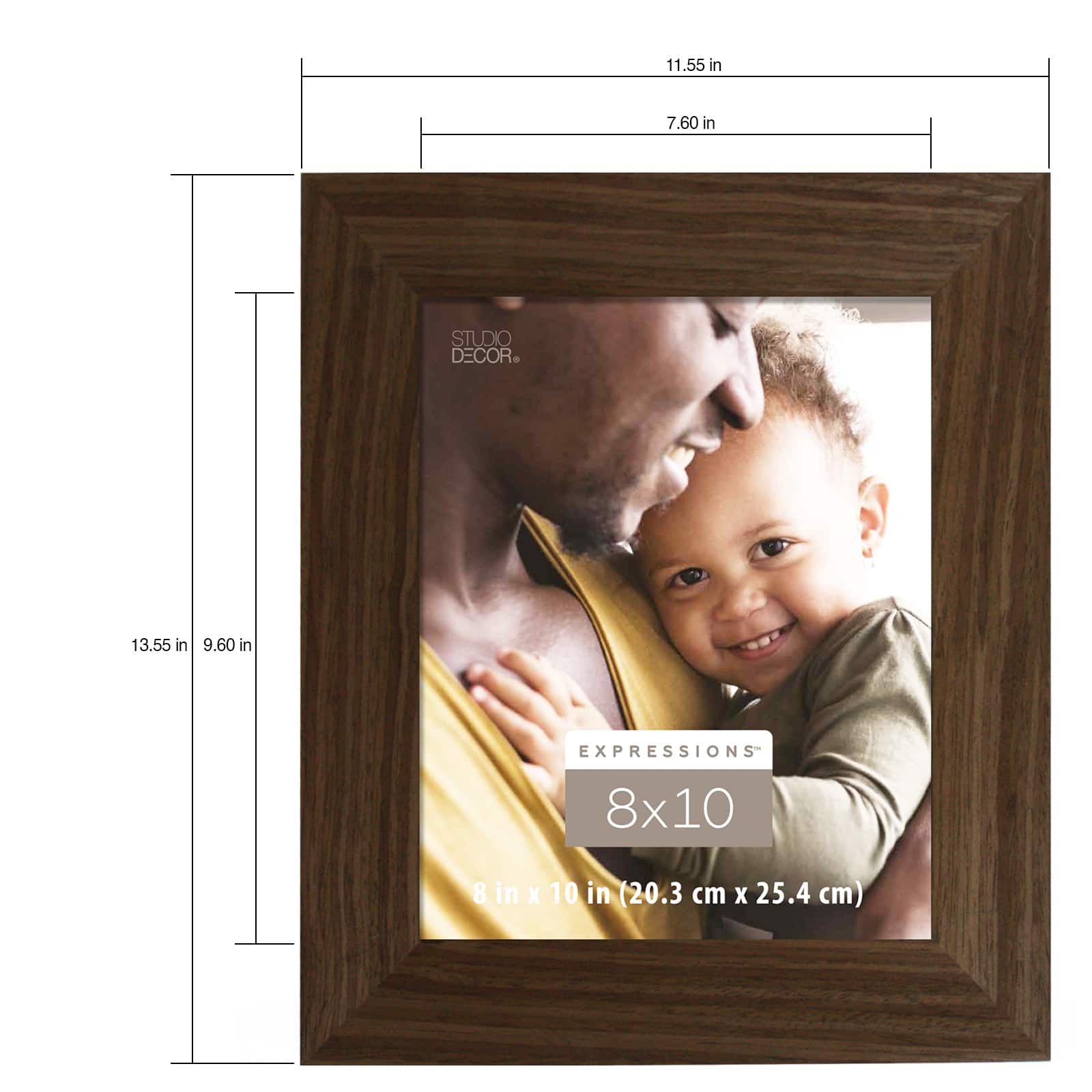 12 Pack: Walnut Wide Scoop 8" x 10" Frame, Expressions™ by Studio Décor®