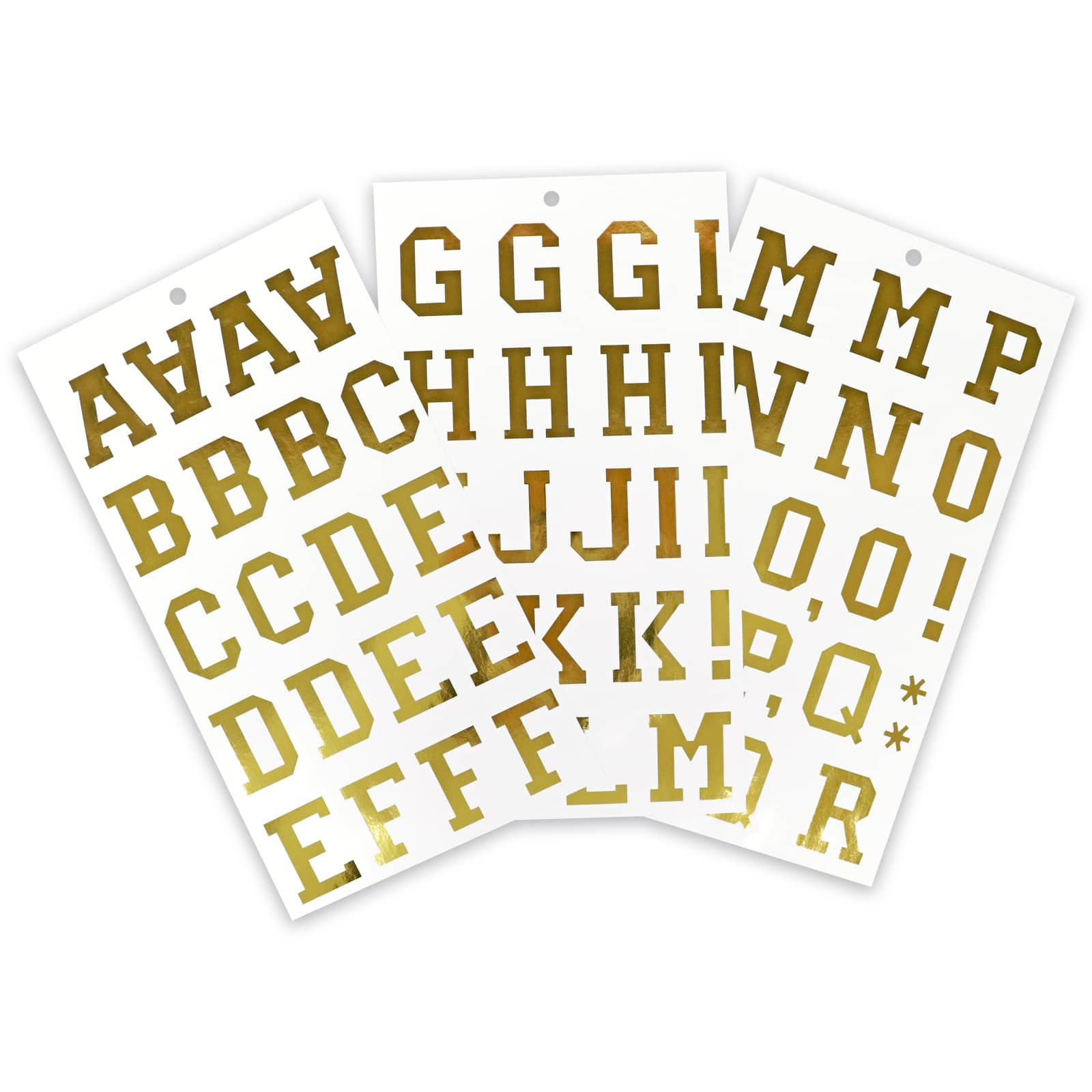 Golden Vinyl Alphabet Sticker Sheets by Recollections&#x2122;