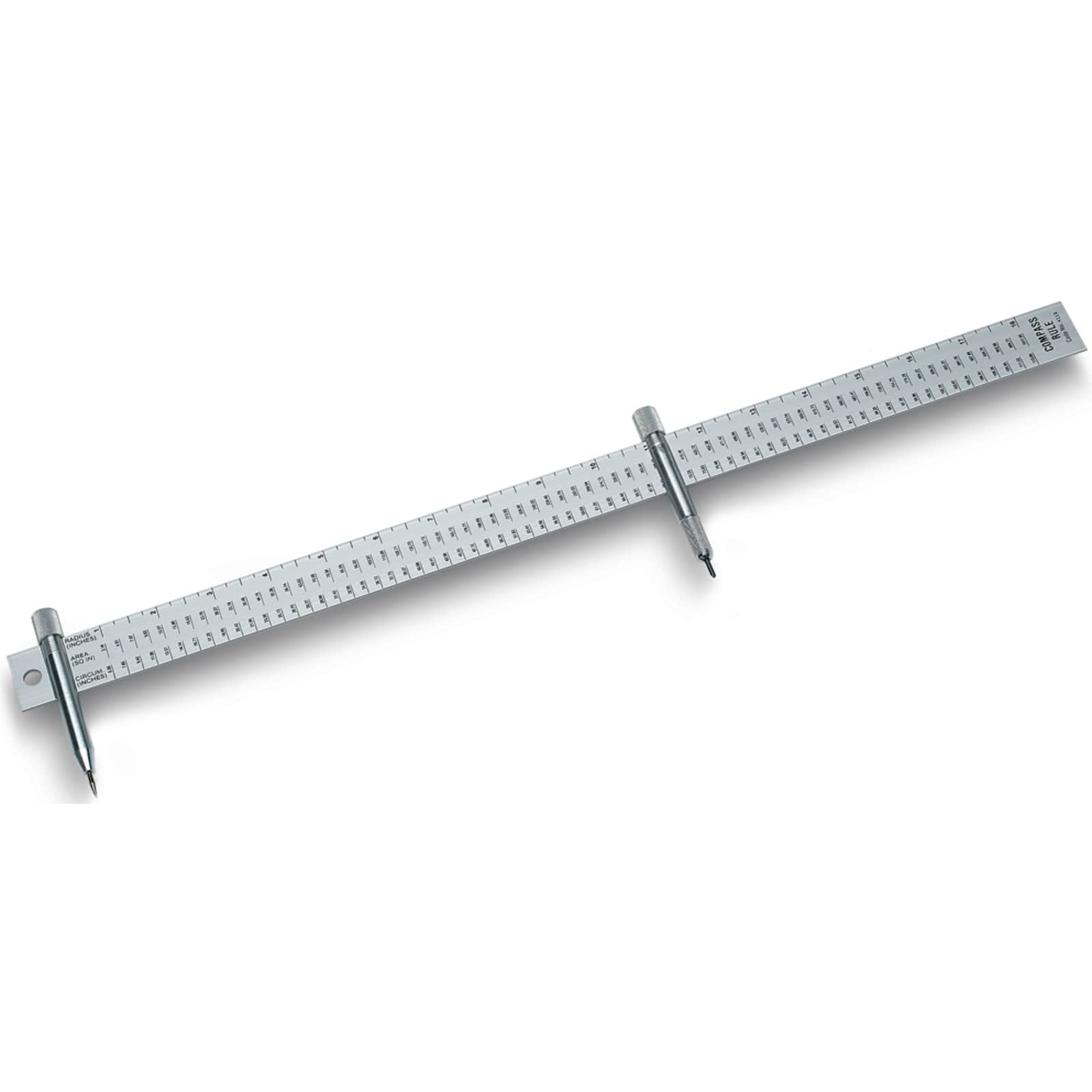 Alumicolor 18 inch Compass Ruler – K. A. Artist Shop