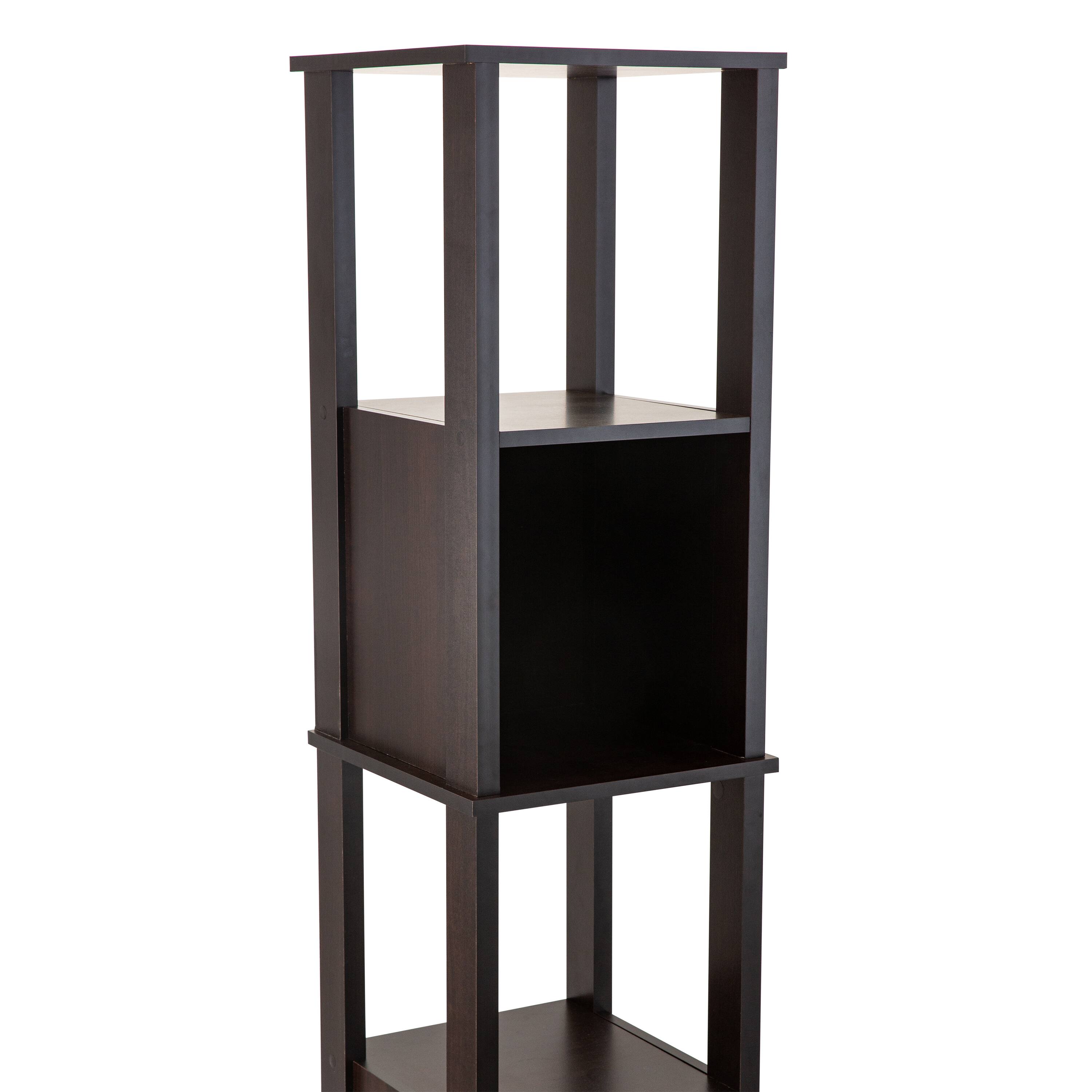 Organize It All 67" Espresso 5-Shelf Ambassador High Cabinet