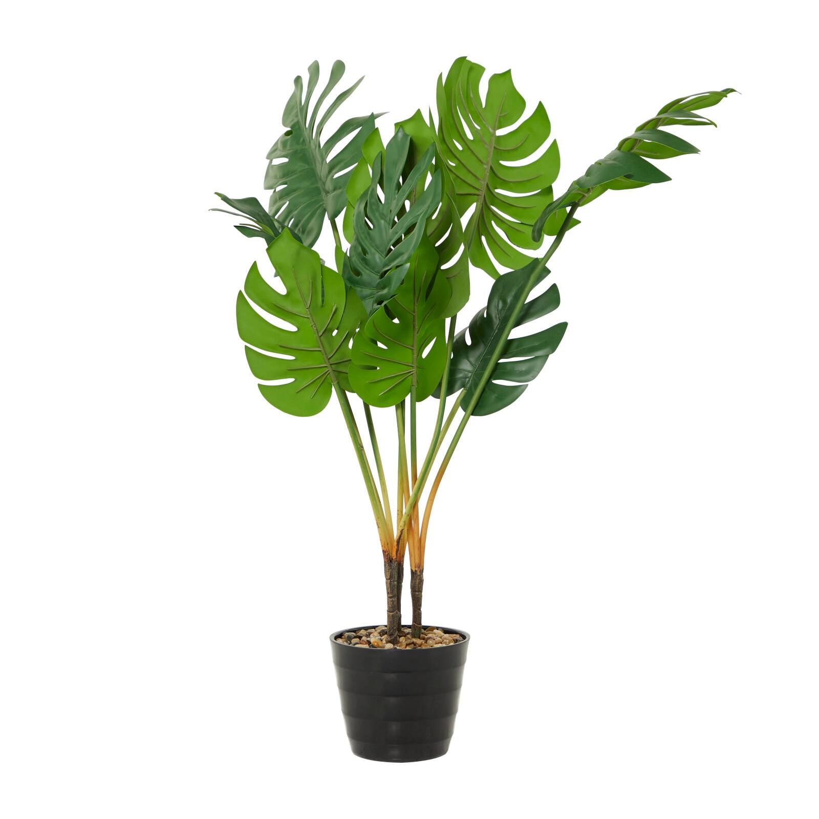 36" Green Vinyl Contemporary Potted Artificial Tree