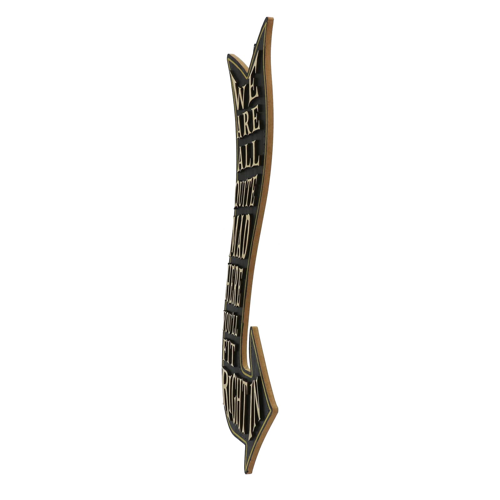 We Are All Quite Mad Here Arrow Wall Sign by Ashland&#xAE;