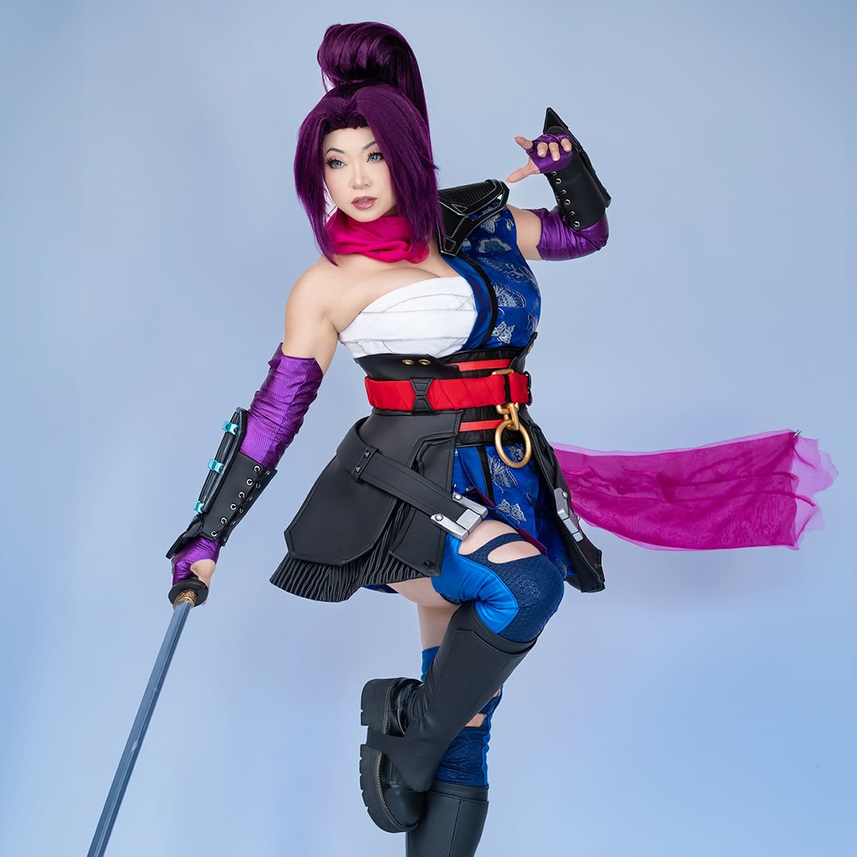 Cosplay by Yaya Han Red Matte 4-Way Stretch Fabric