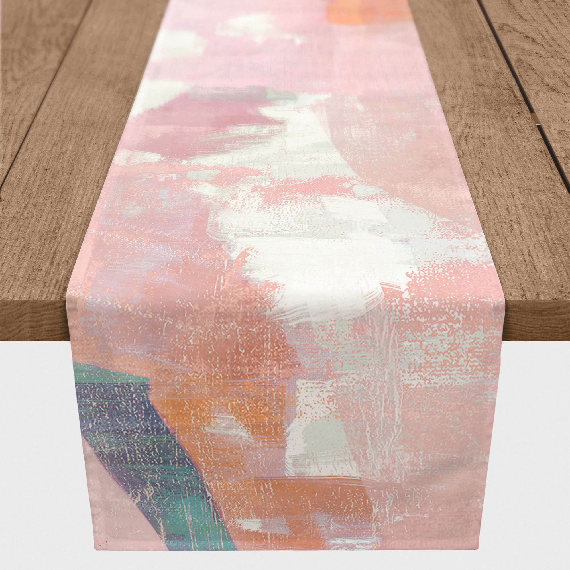 Funky Blush Misc. 16" x 90" Cotton Twill Runner