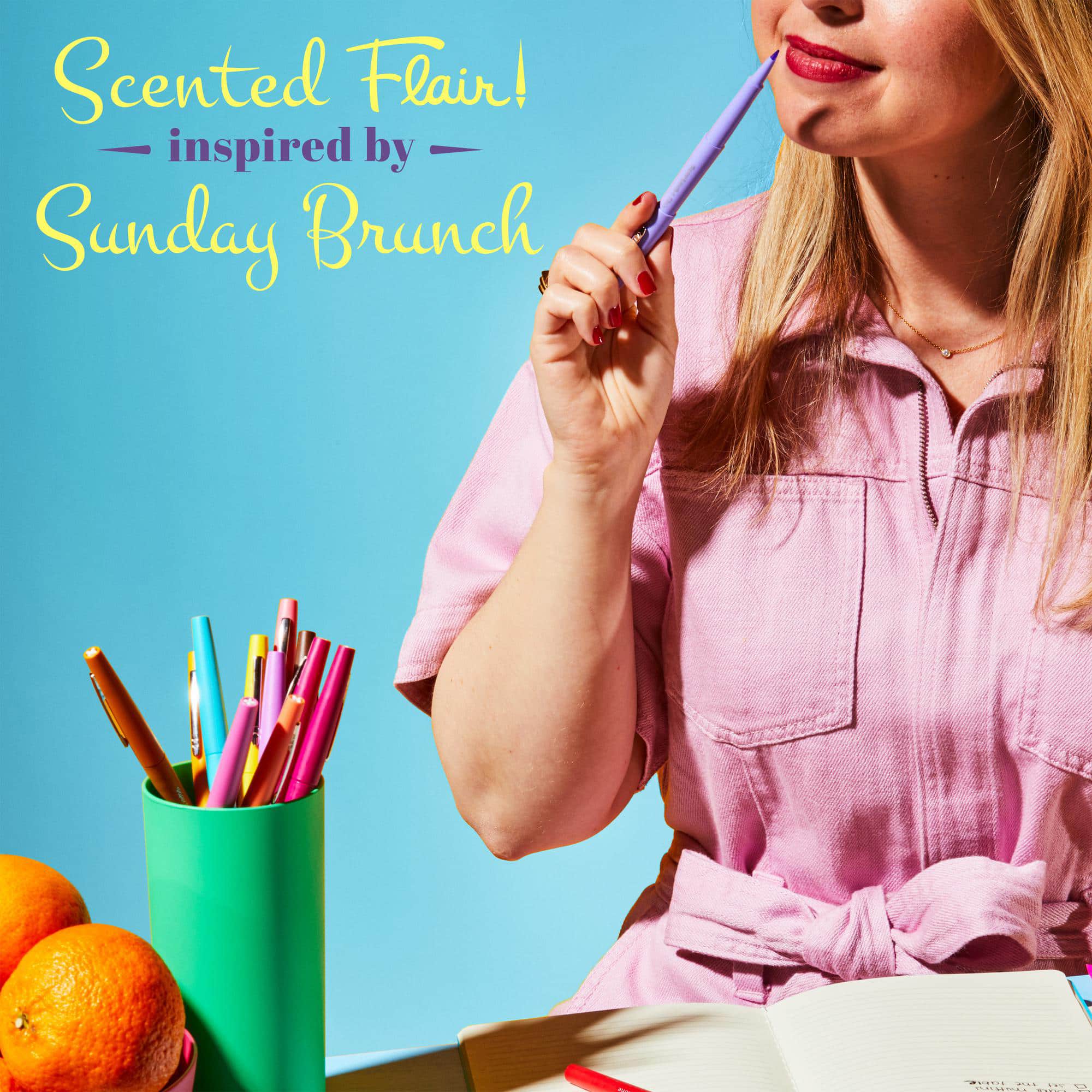 Paper Mate&#xAE; Flair!&#xAE; Scented Sunday Brunch&#x2122; Felt Tip Pen Set