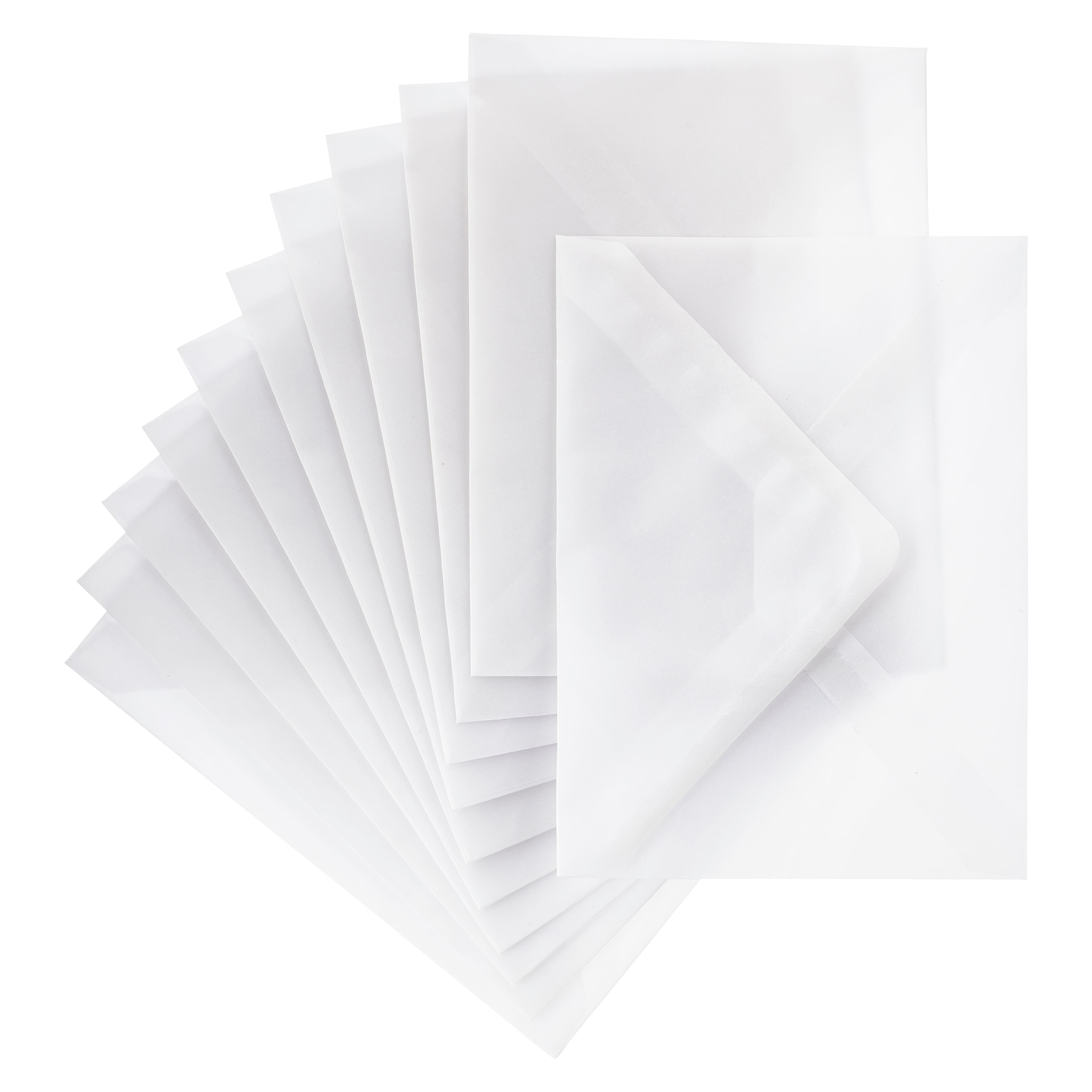 12 Packs: 10 ct. (120 total) White Vellum Envelopes by Recollections™