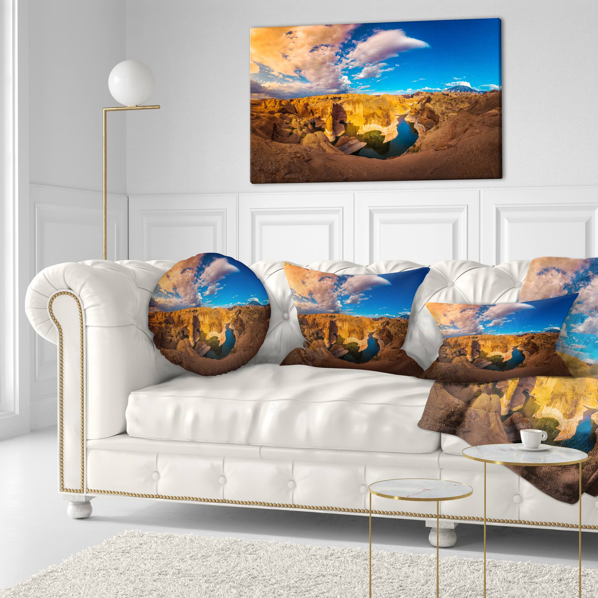 Designart - Reflection Canyon Lake Powell - Landscape Canvas Art Print
