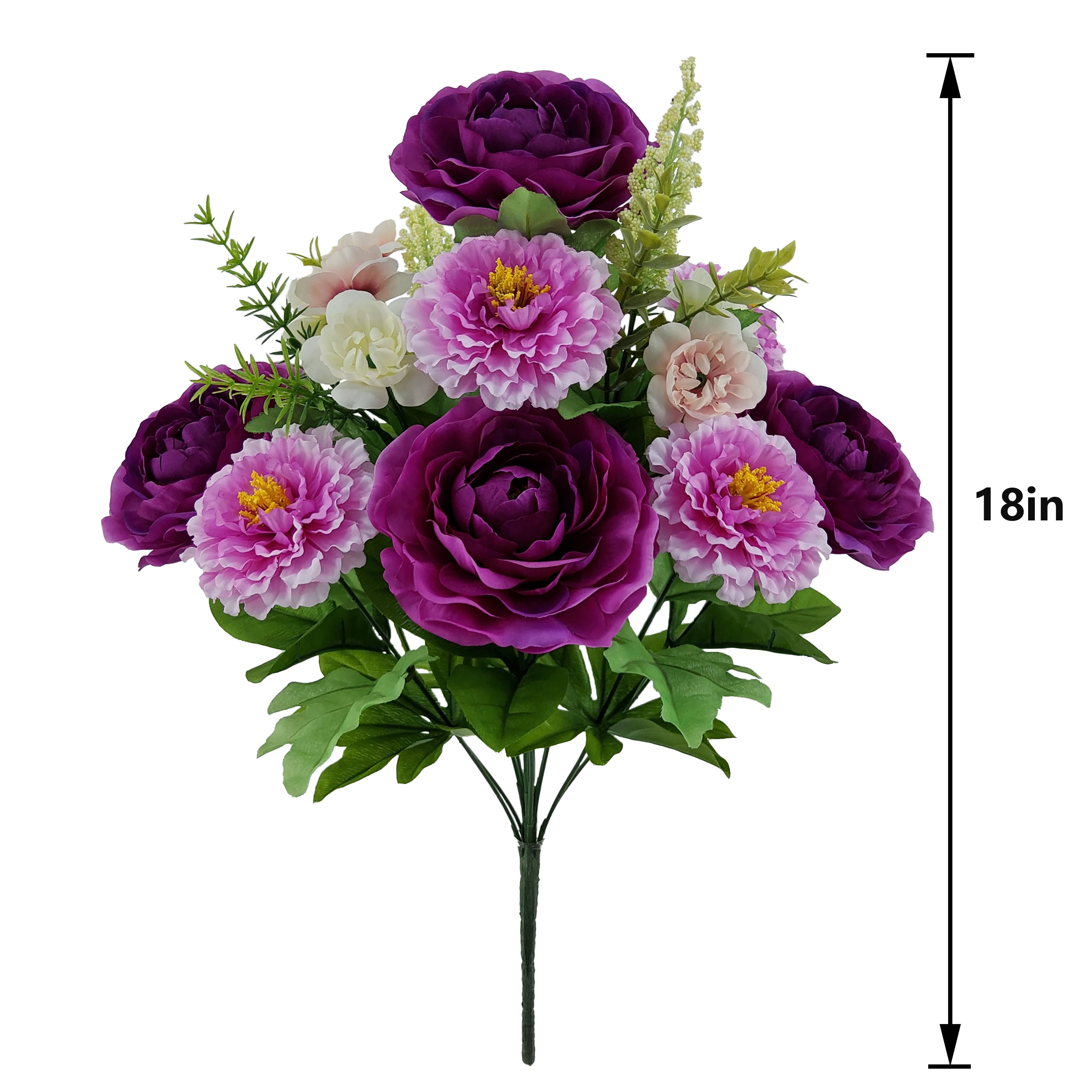 18&#x22; Scabiosa &#x26; Ranunculus Mix Bush by Ashland&#xAE;